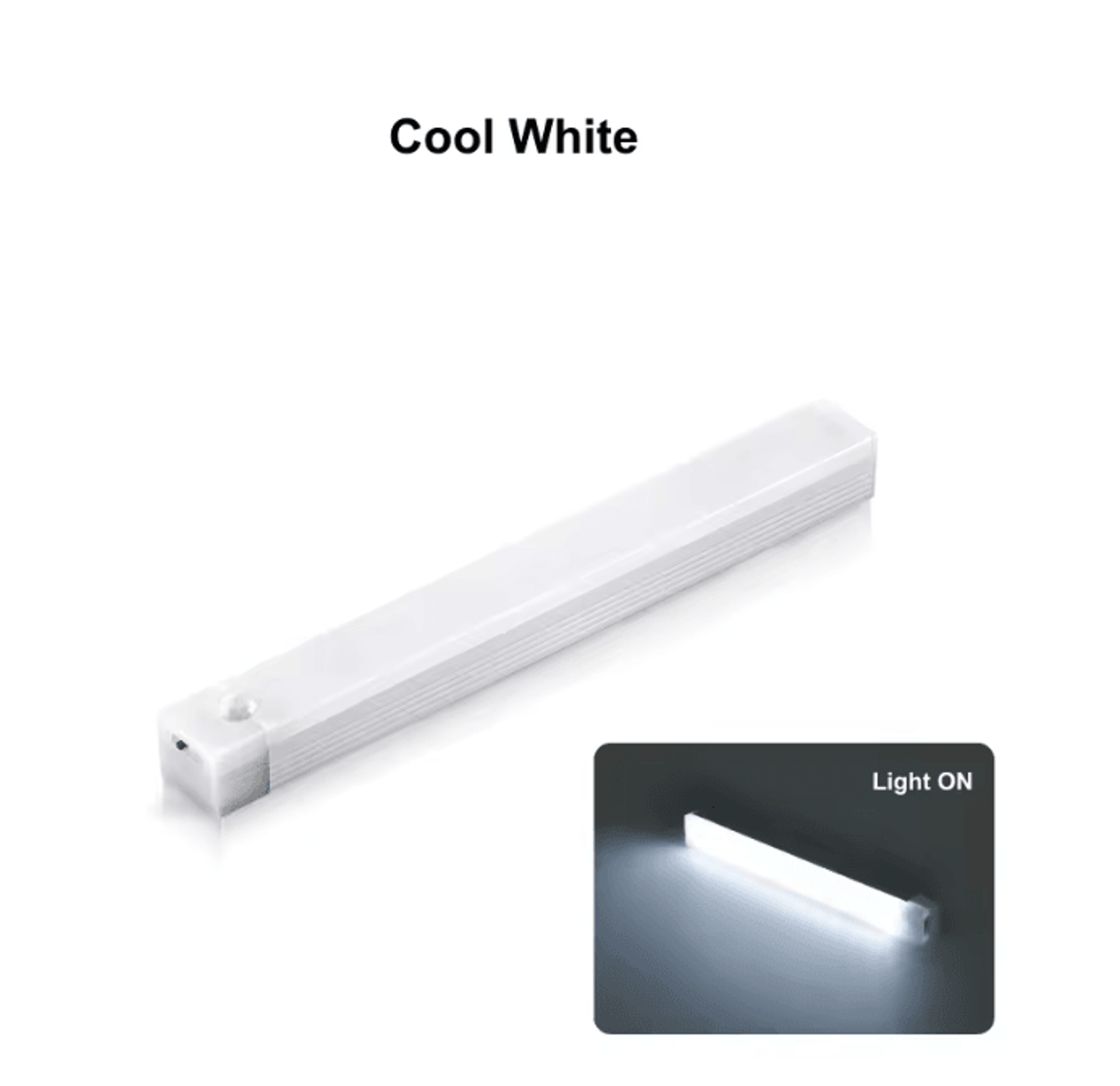 Motion Sensor Wireless LED Night Light USB Rechargeable Long Strip Bar Lamp For Kitchen Cabinet War 5