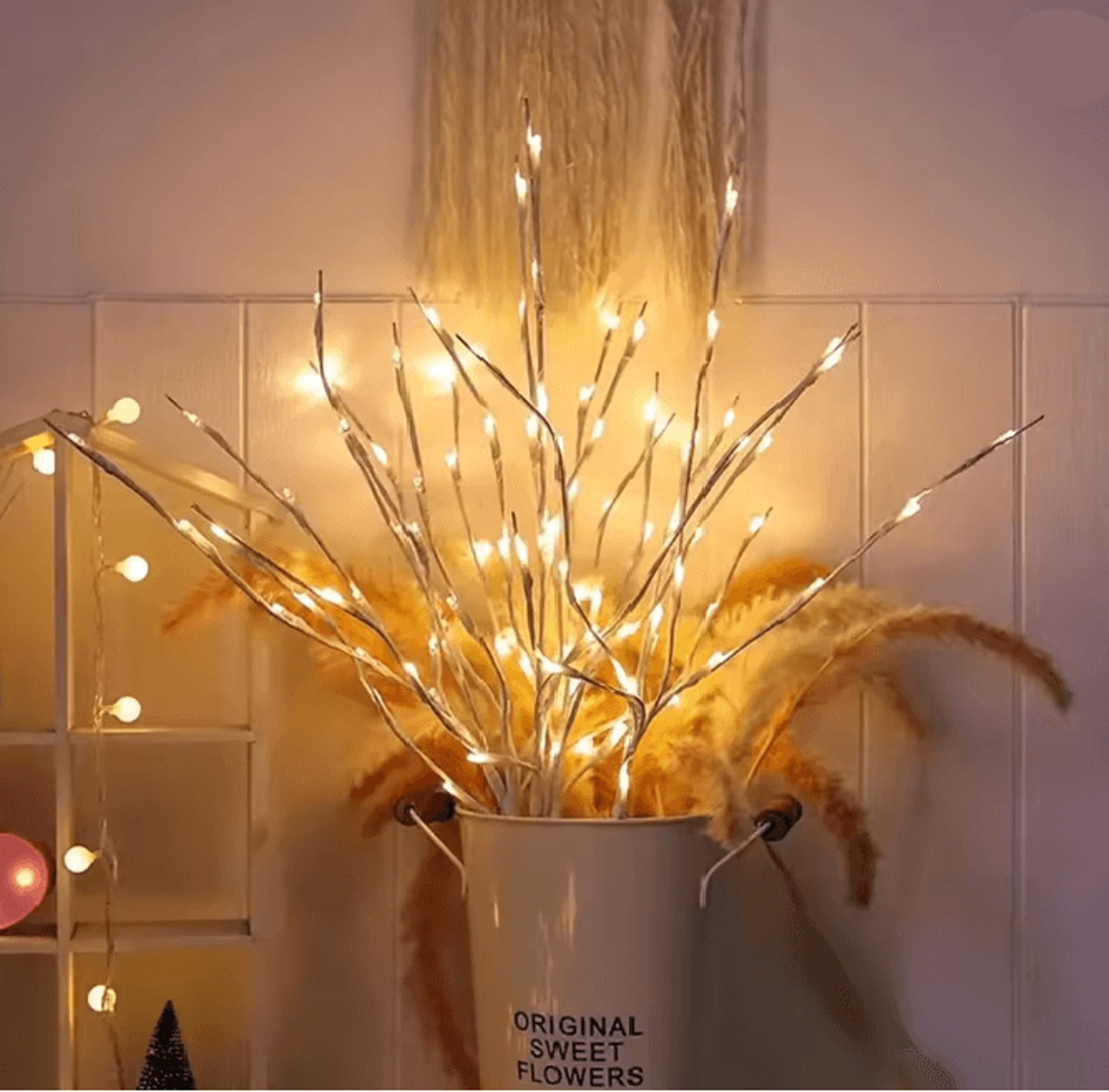 White Birch LED Branch Light 2