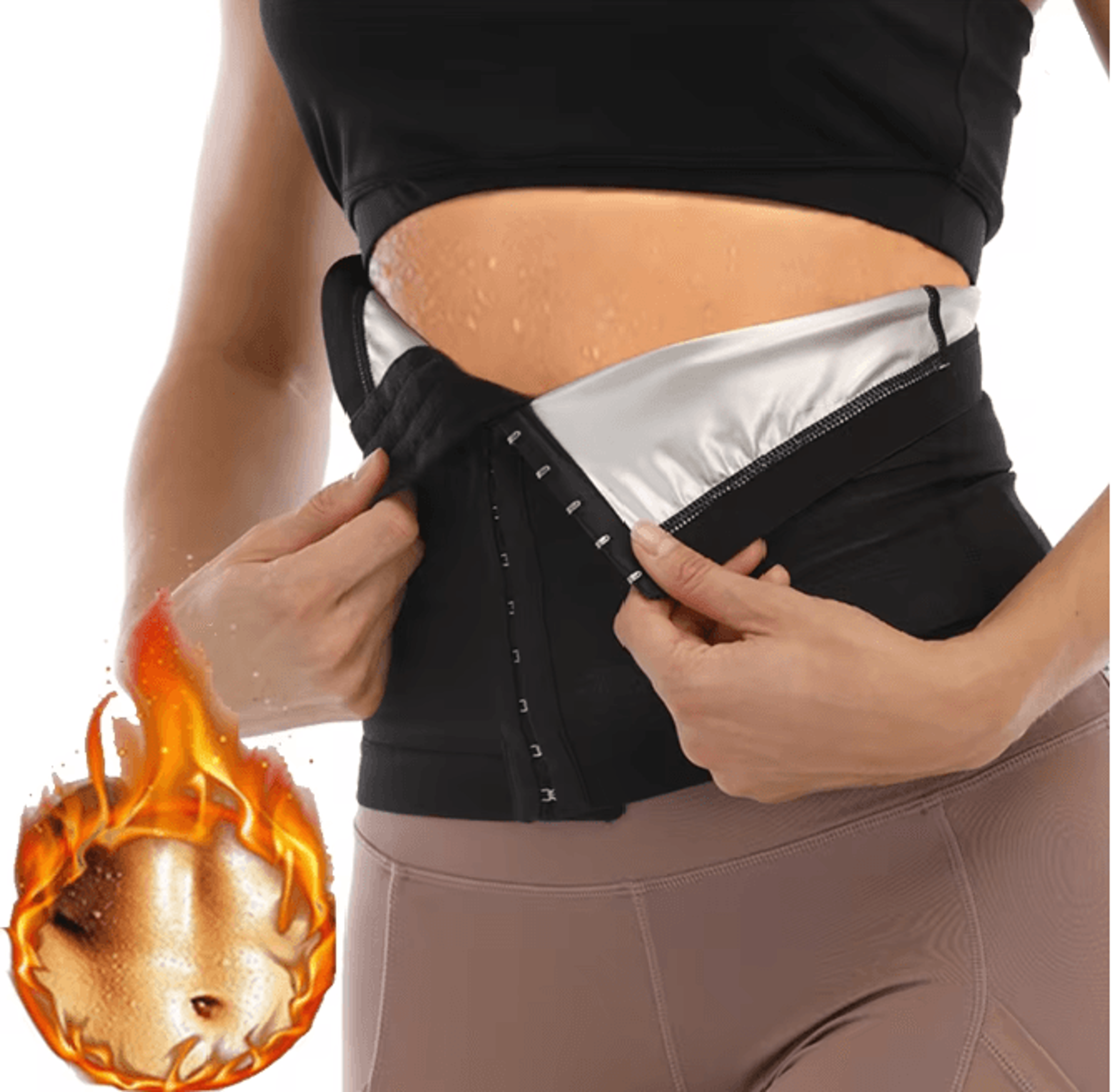 sweatfit waist trainer sauna belt