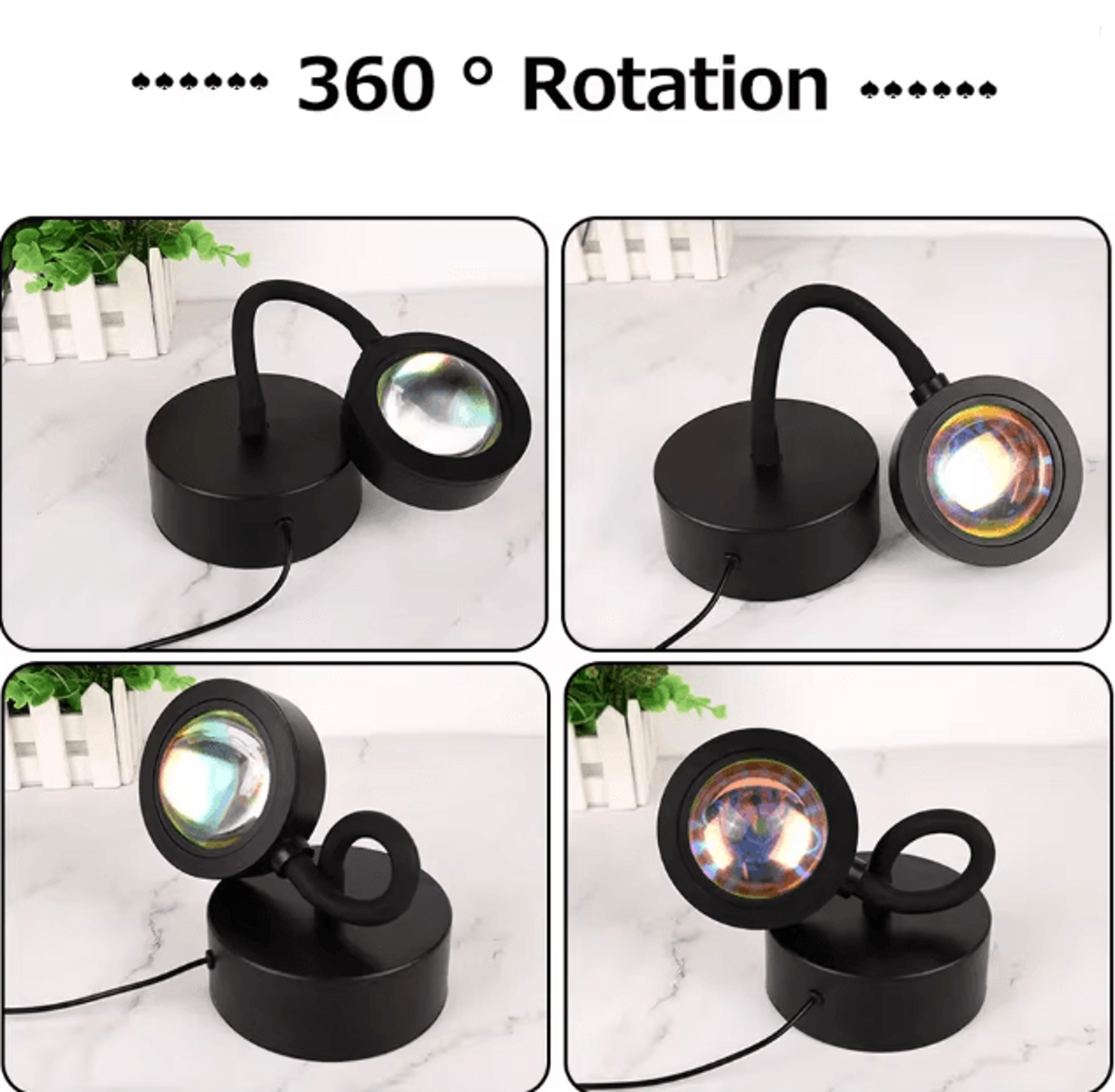 SunGlow 360 LED Sunset Projection Lamp 2