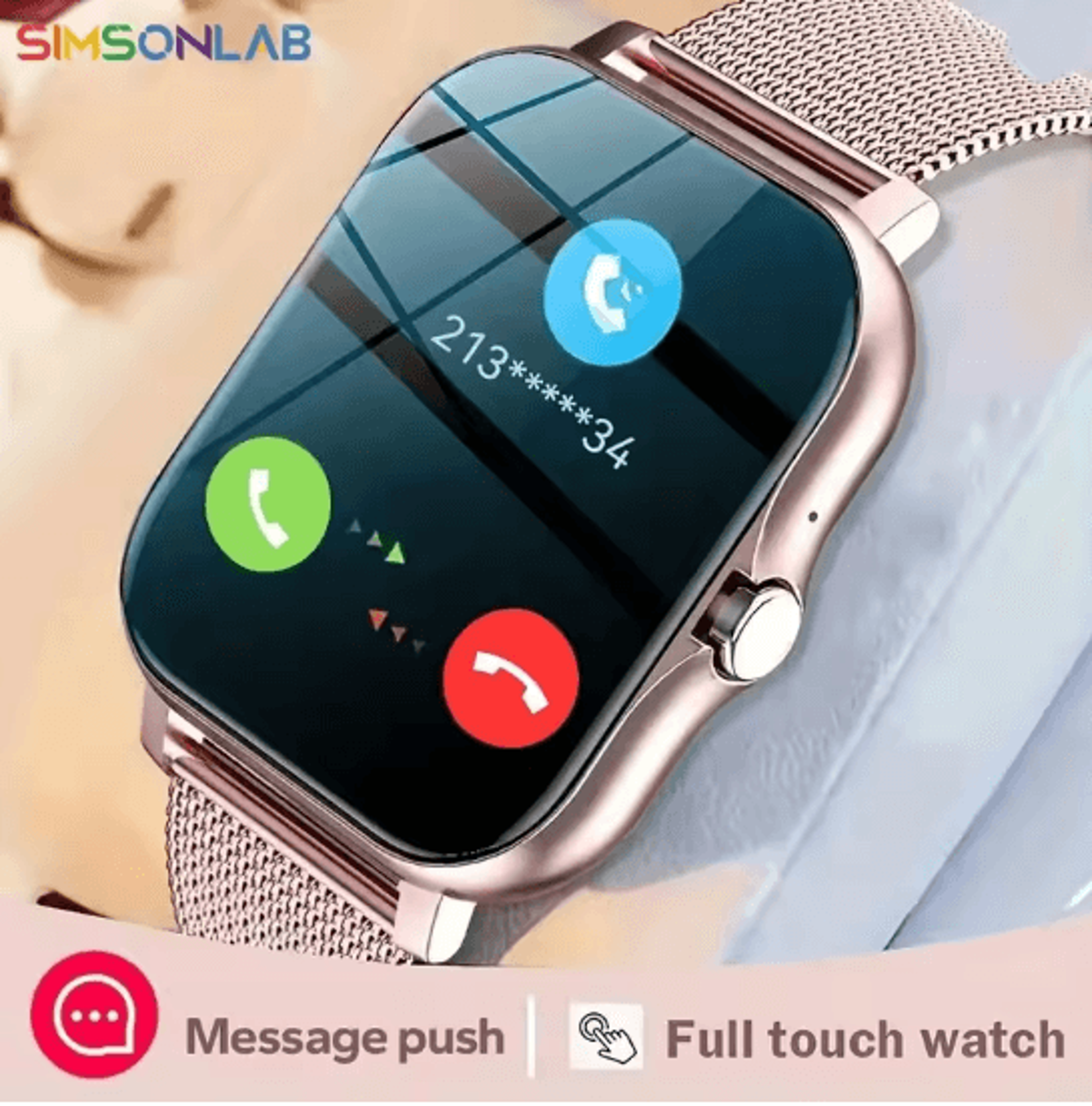 HealthLink Bluetooth Call Smartwatch 0