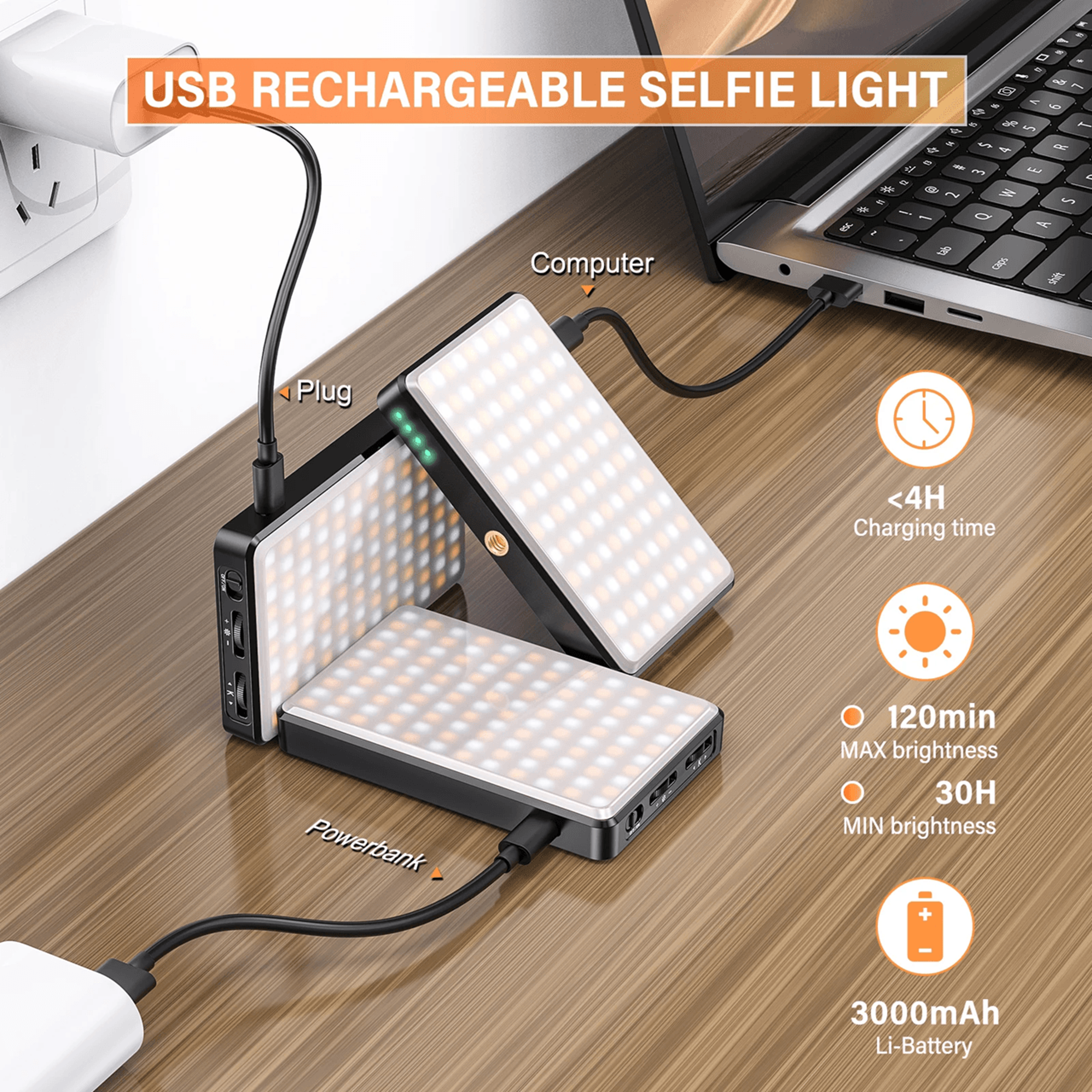 StudioGlow Portable Led Video Light 2