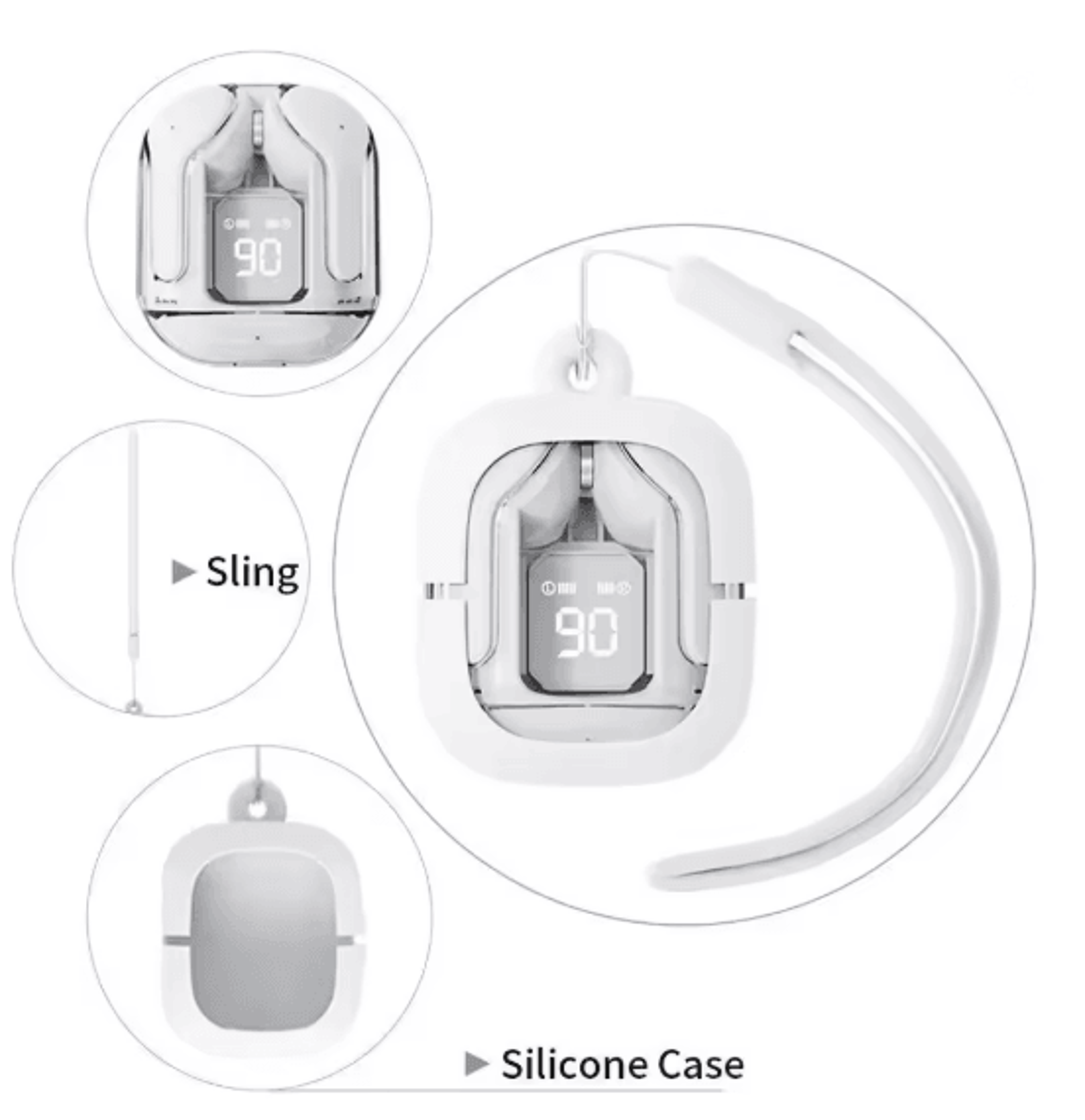 t2 wireless gaming earbuds with case
