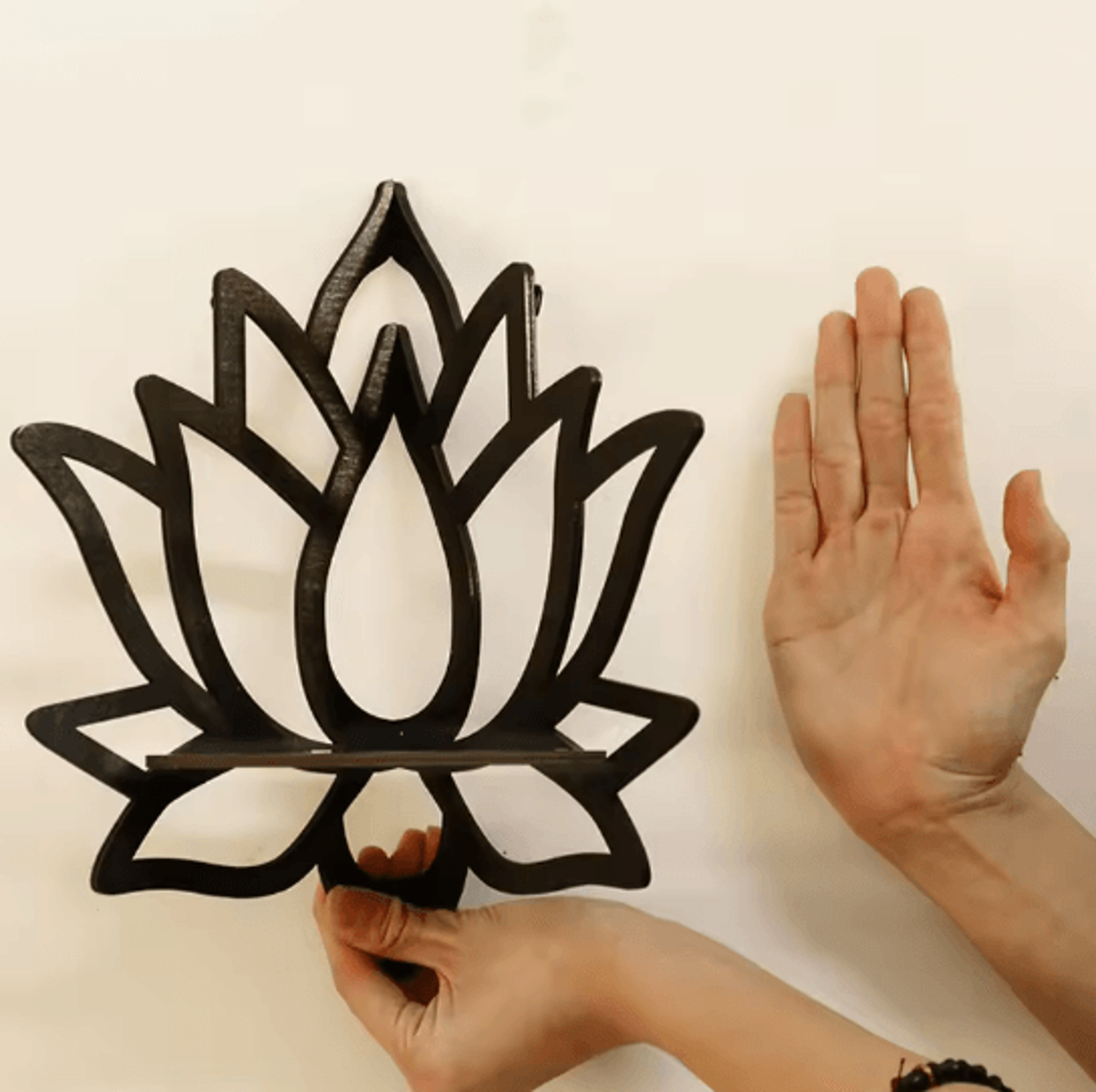 Wooden Lotus Aromatherapy Shelf 1