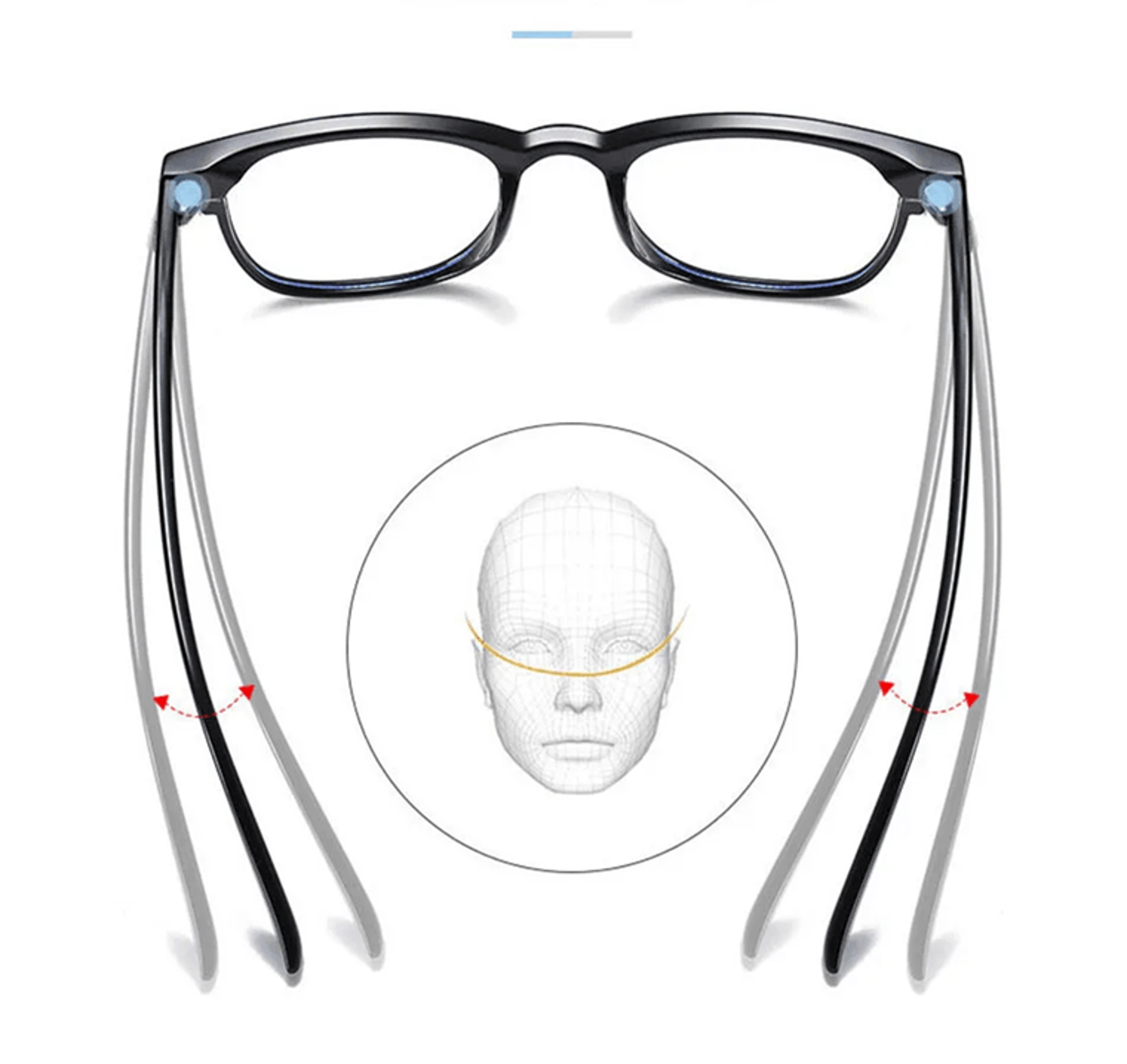 ClearView Classic Transparent Blue Light Blocking Glasses 1