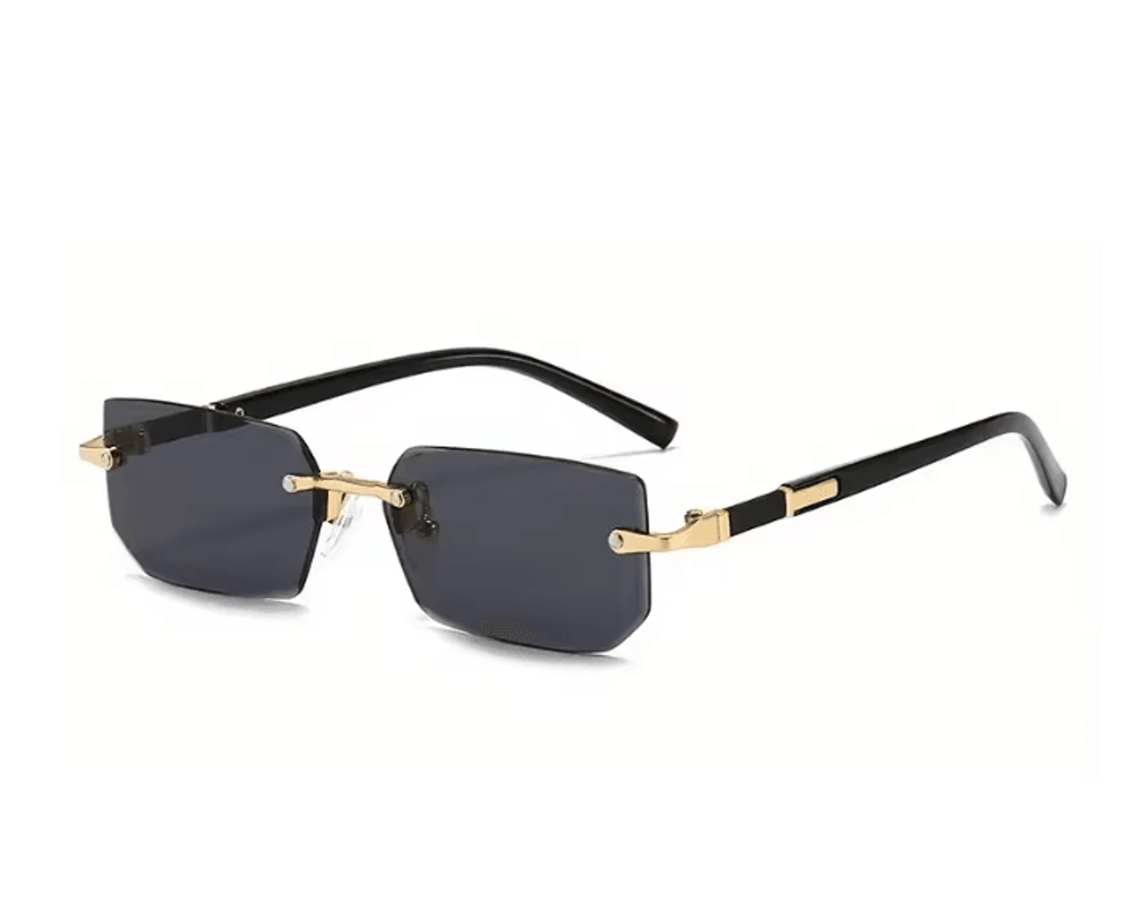 ClearEdge Rimless Rectangle Sunglasses 5