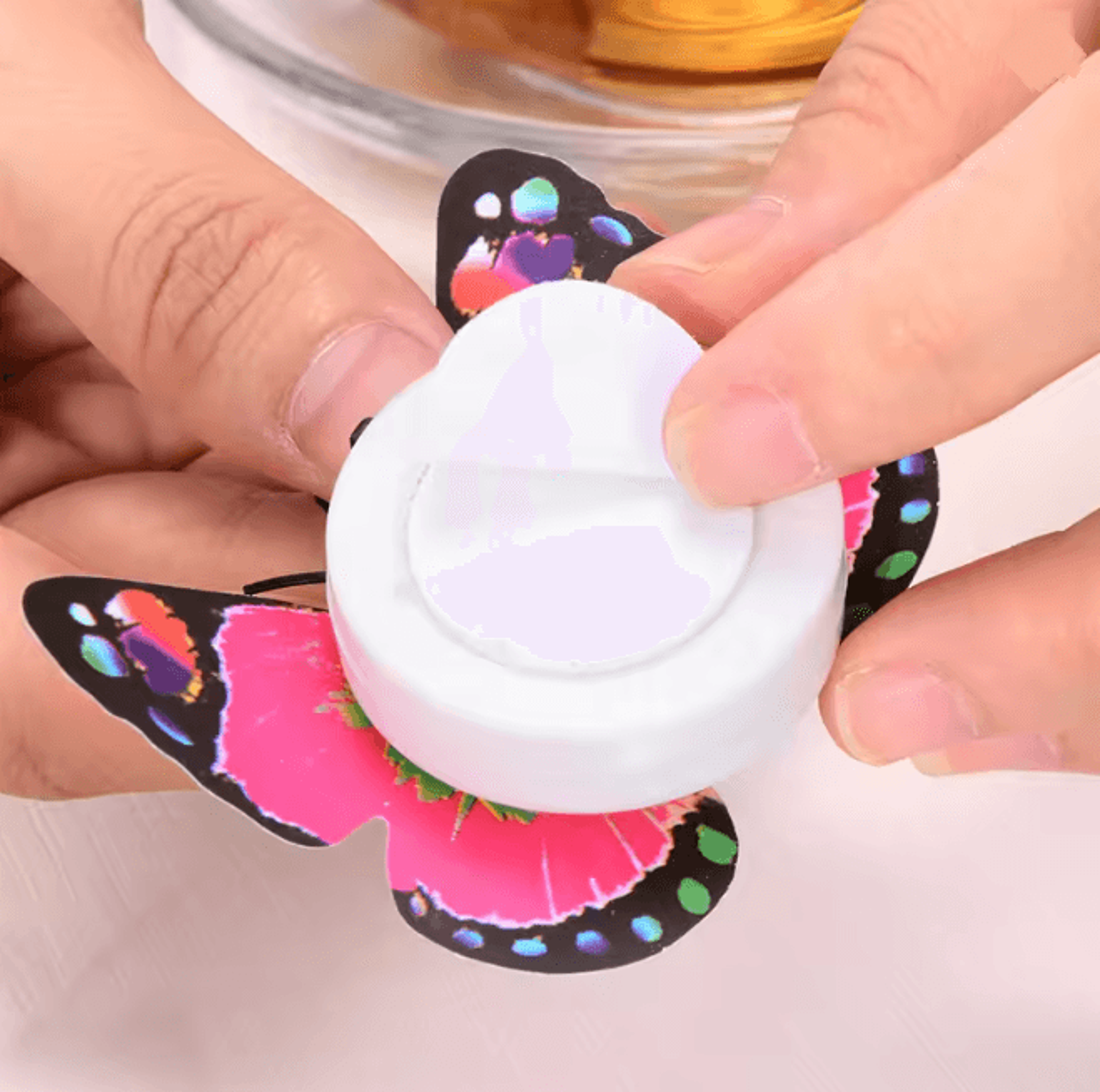 LED Colorful Butterfly Magnet Night Light 3