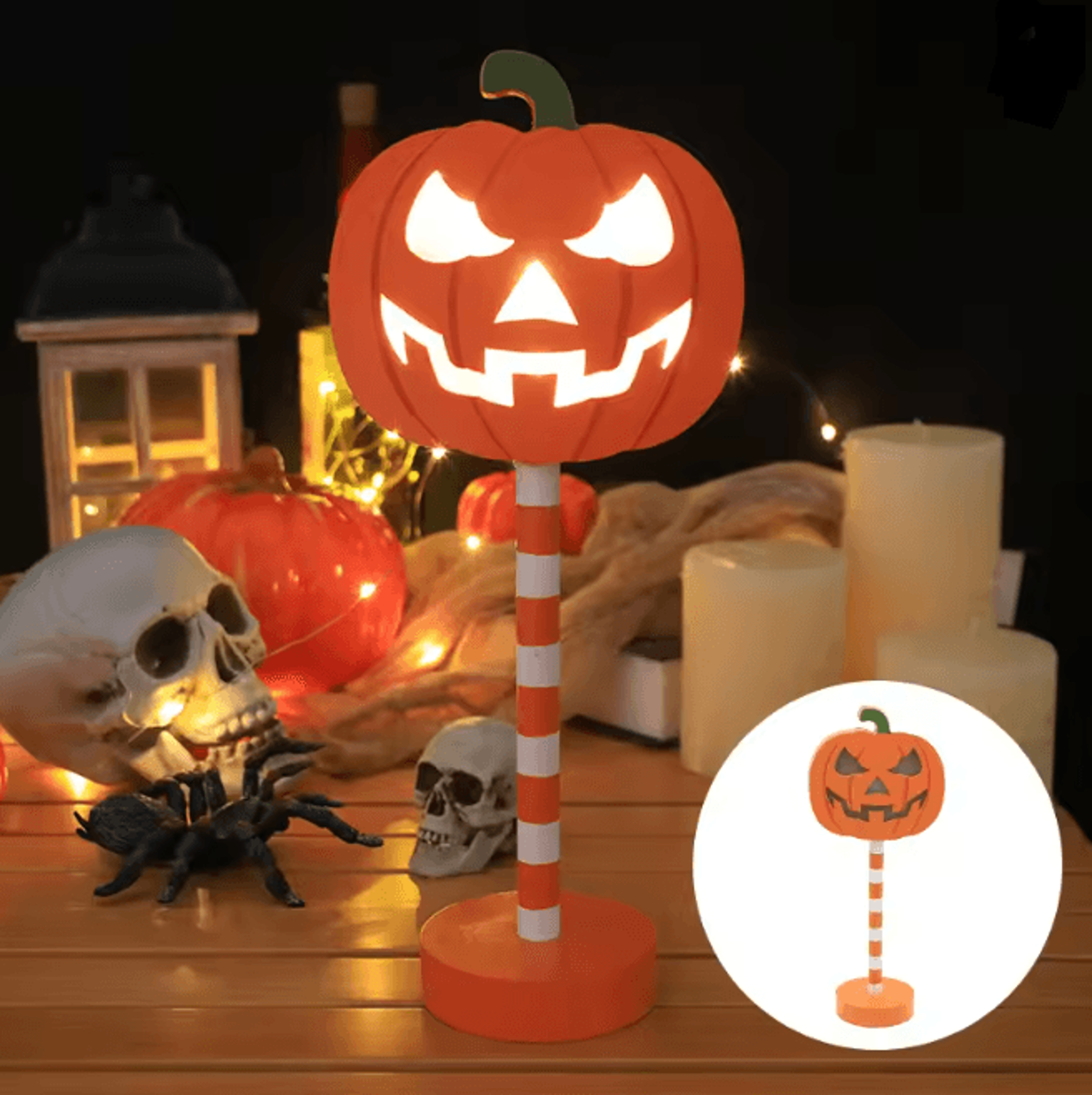 Halloween Pumpkin Ghost LED Night Light 4