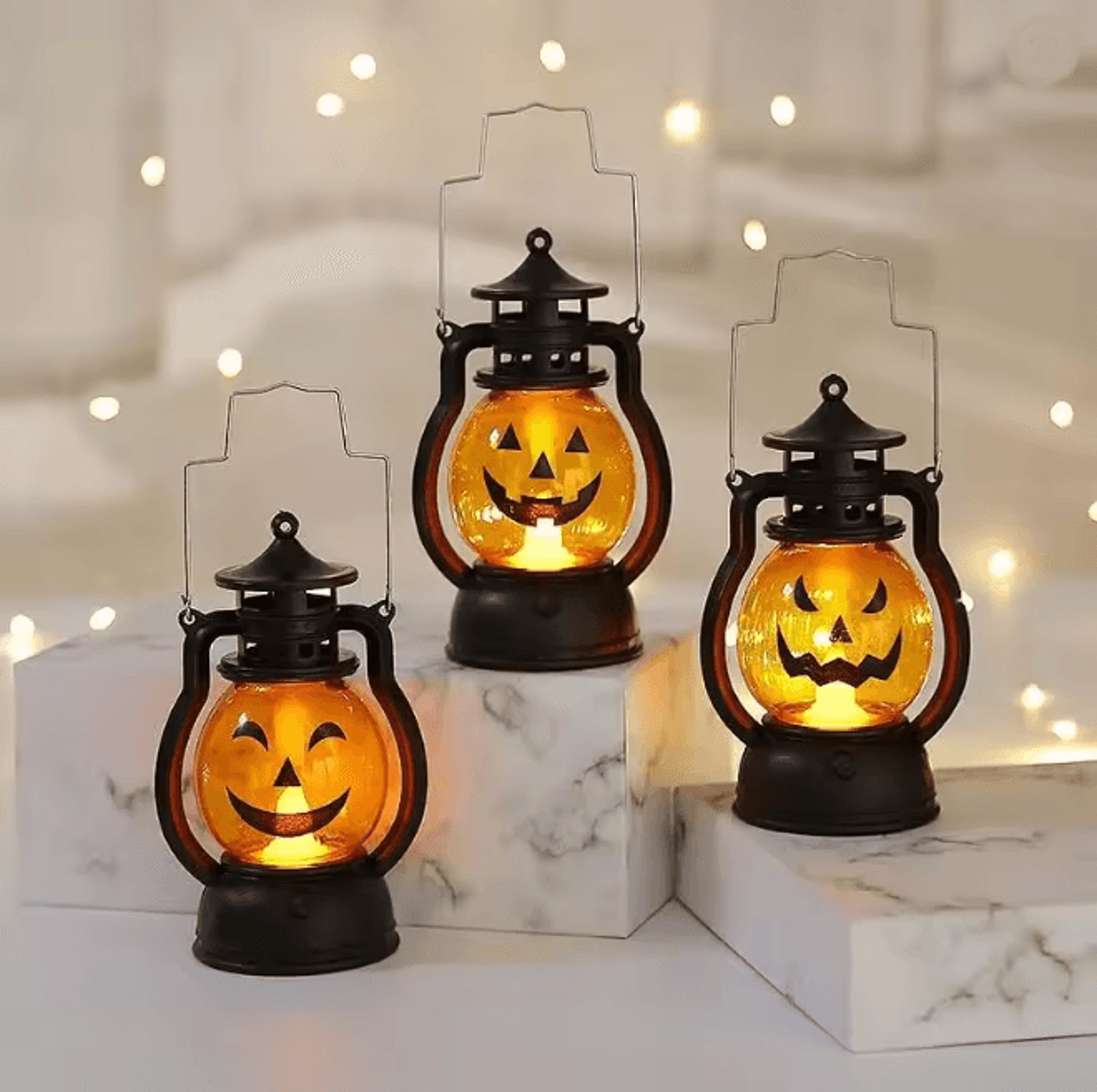 Halloween Pumpkin Ghost Lantern 1