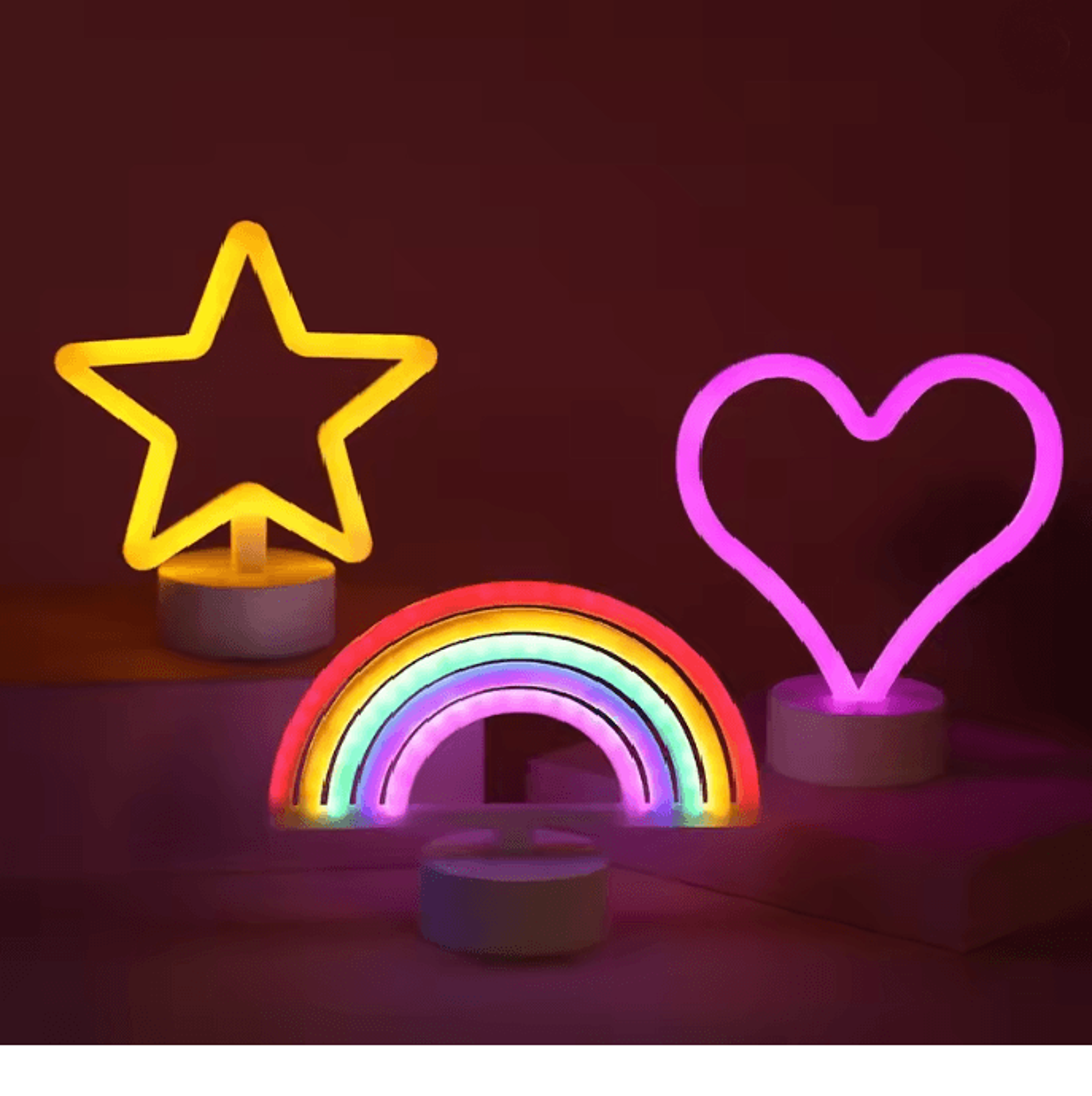 Rainbow Neon LED Night Light 1
