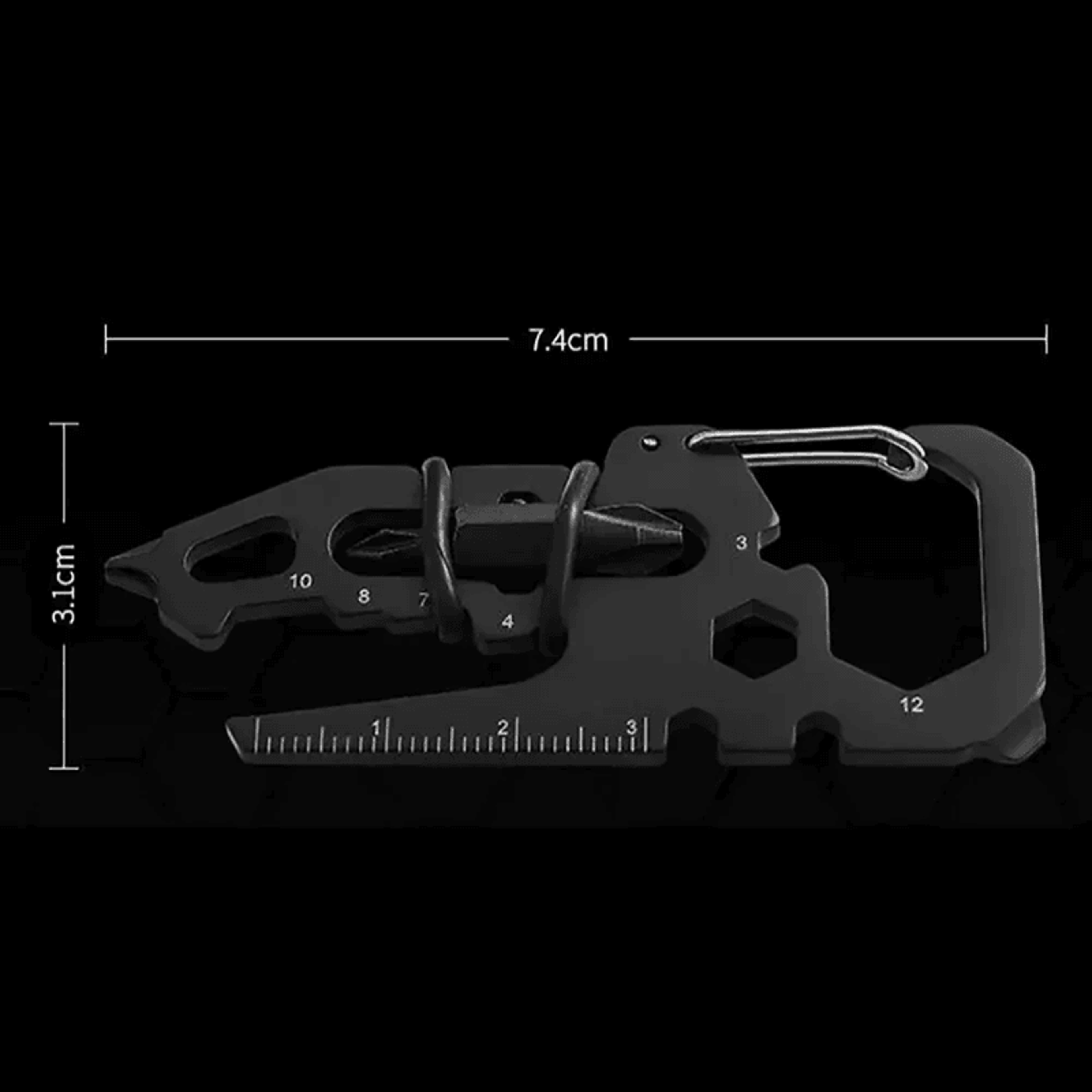 Stainless Steel Carabiner Bottle Opener Clip 3