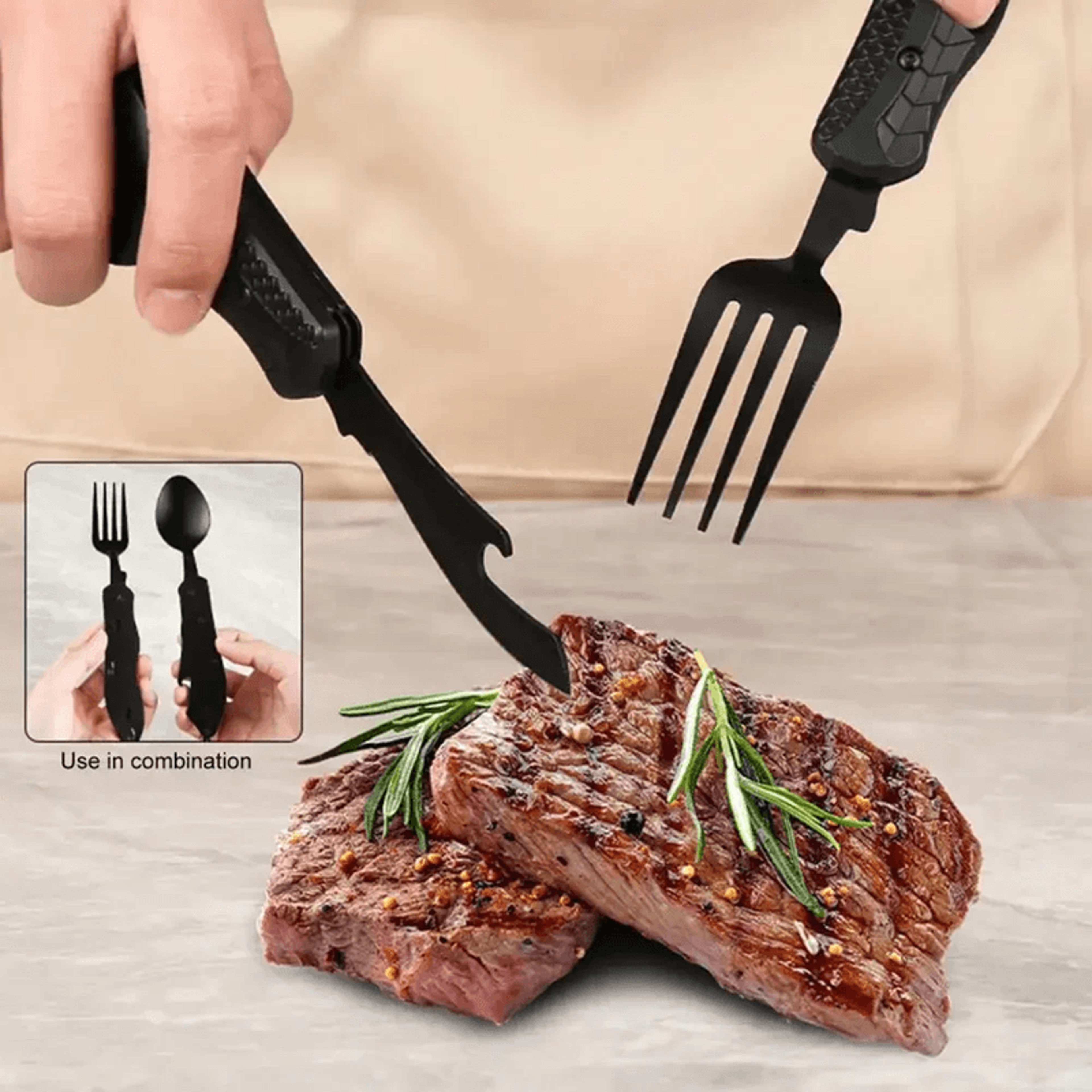 Folding Camping Multi Tool Utensil 0