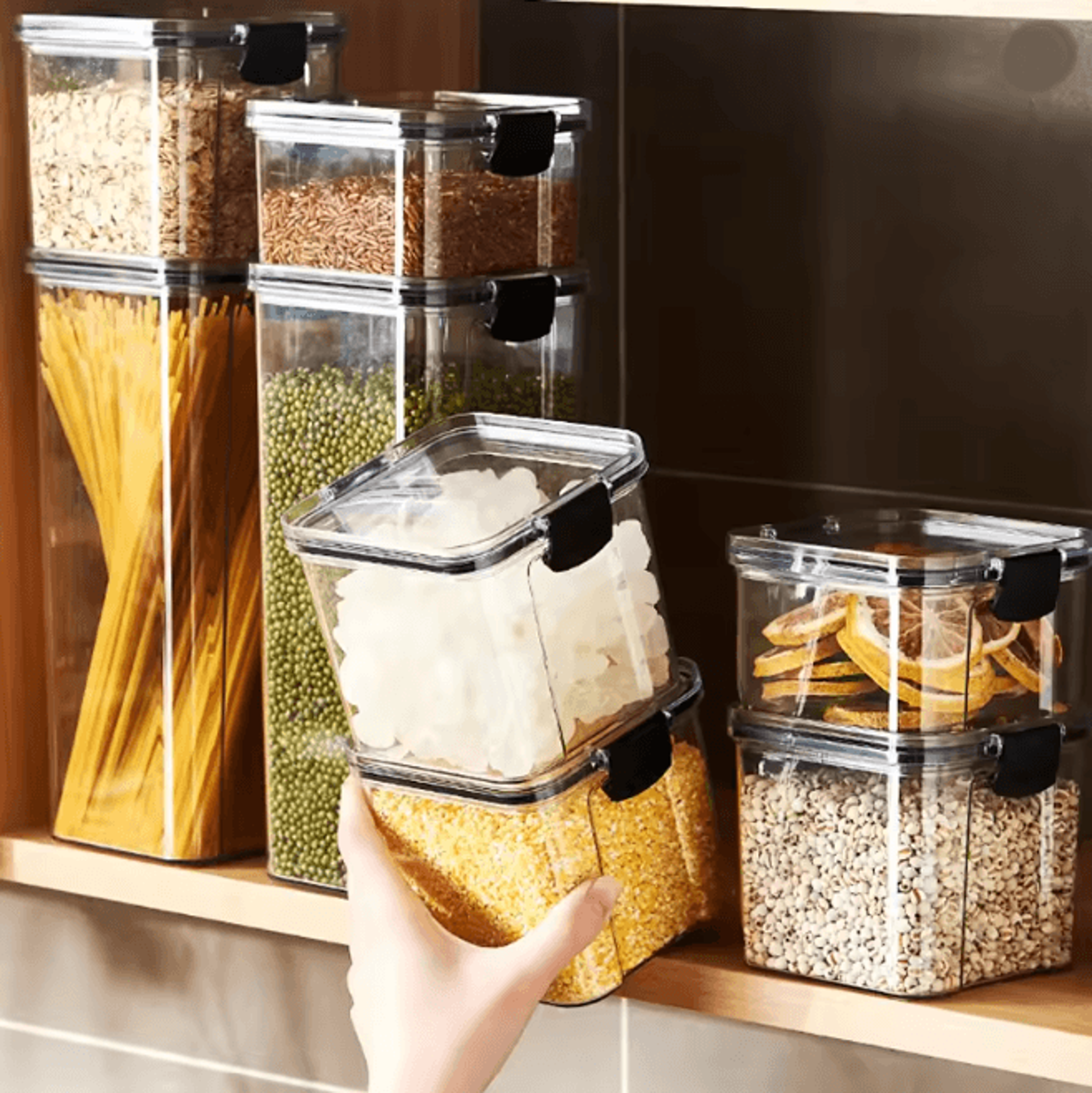 FreshSeal Kitchen Grain Storage Container Set 2