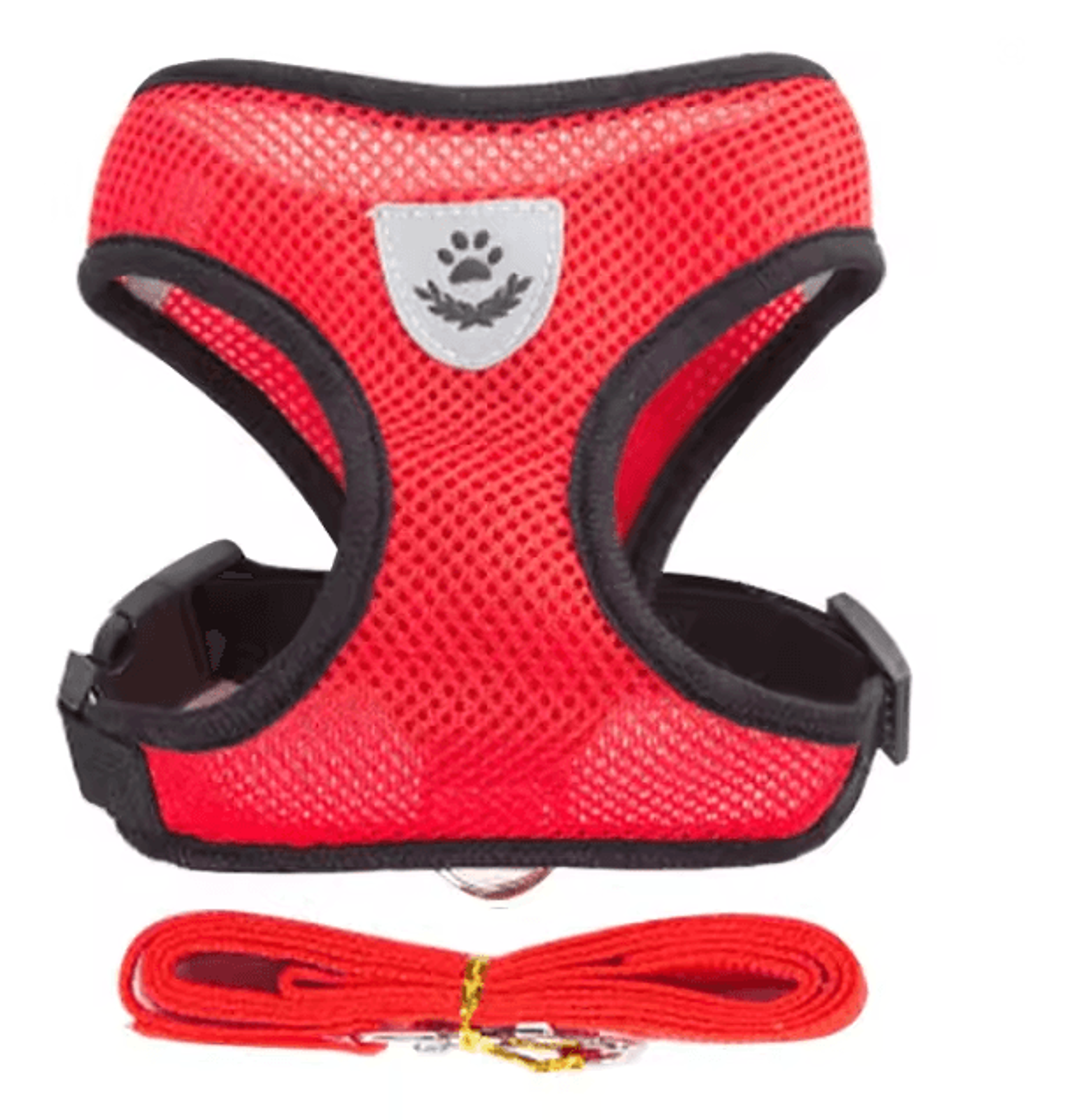 Adjustable Mesh Cat And Small Dog Harness With Leash 3
