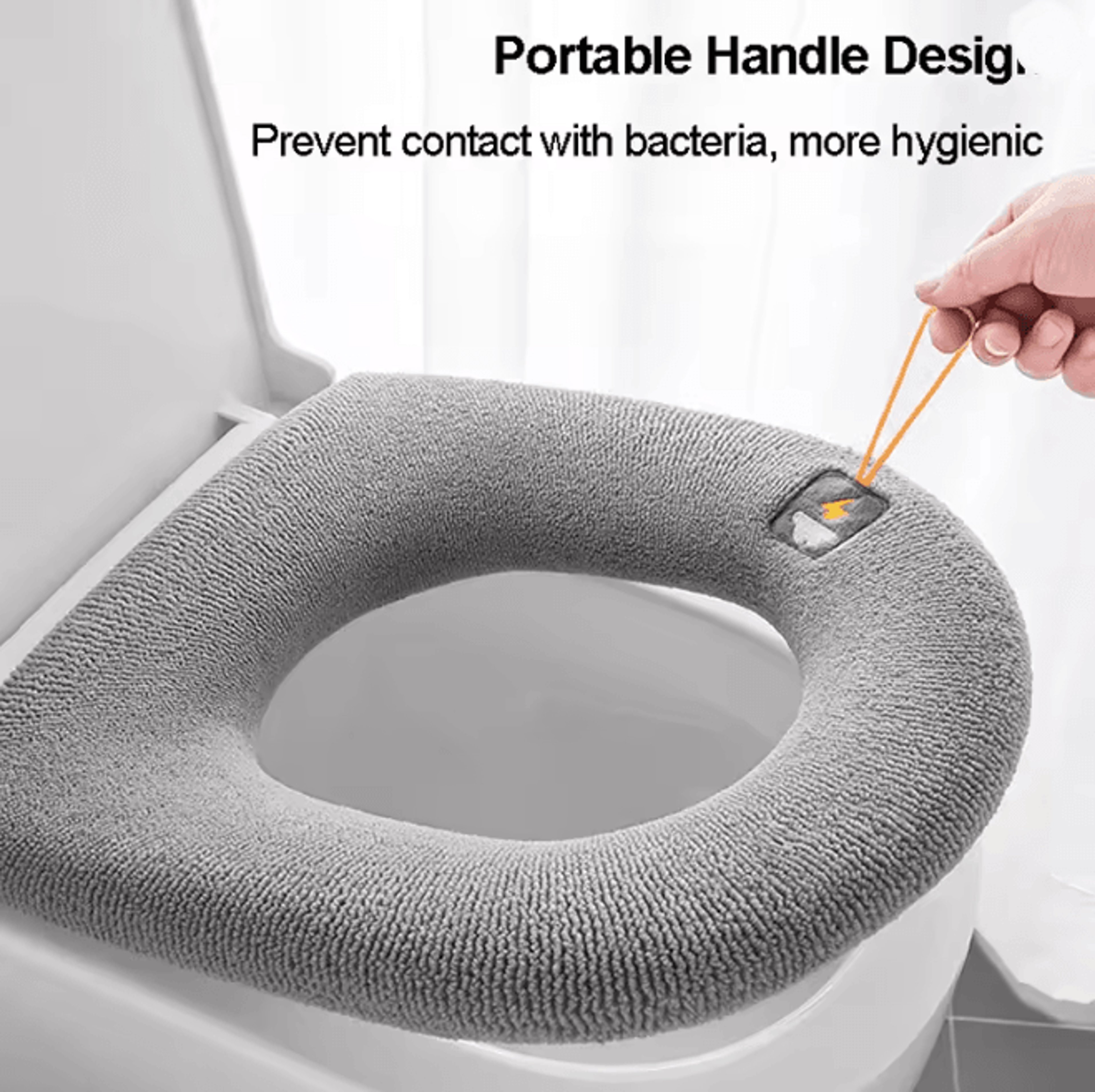 Warm Comfort Toilet Seat Cushion Pumpkin Pattern 2