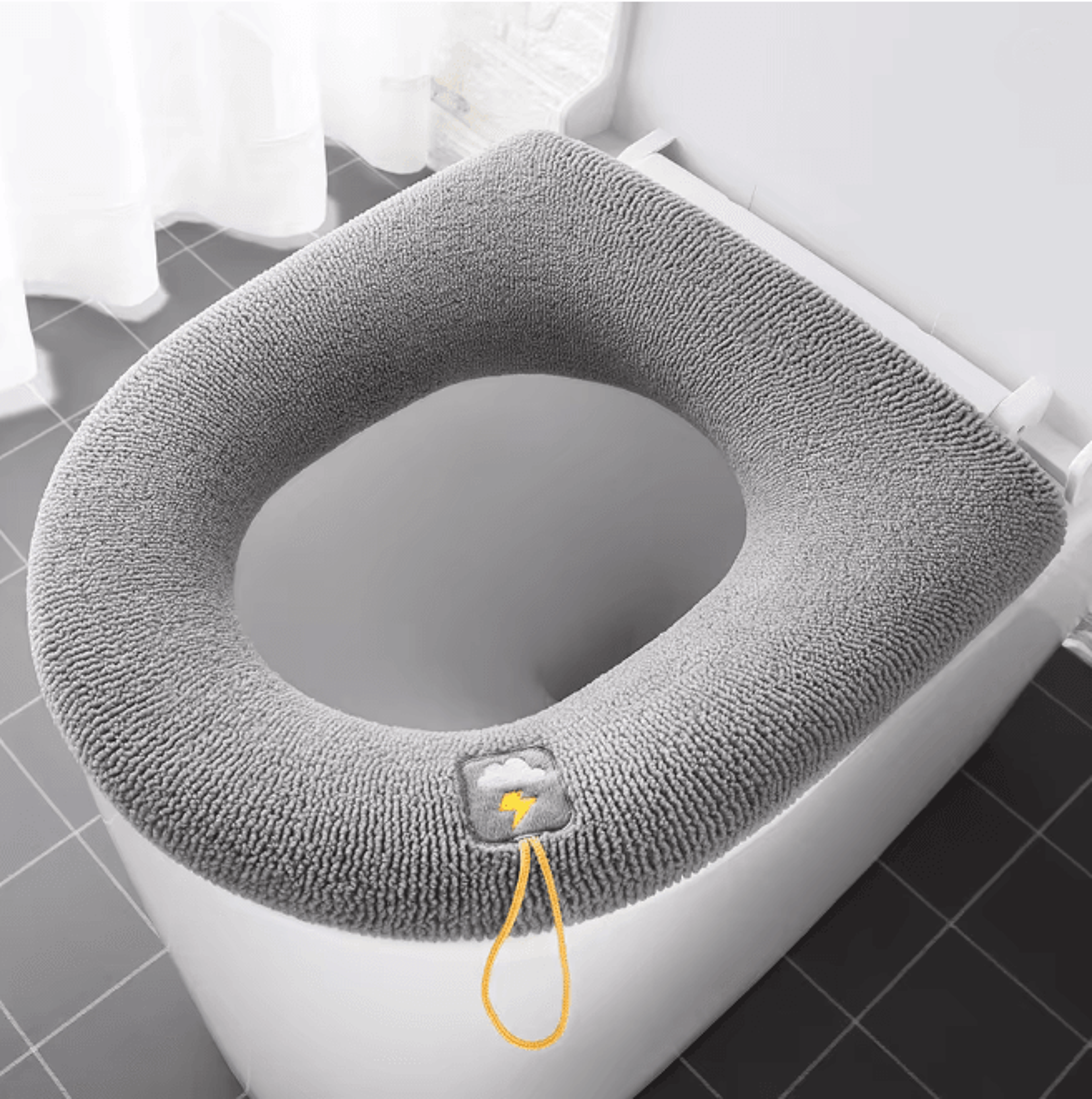 Warm Comfort Toilet Seat Cushion Pumpkin Pattern 6