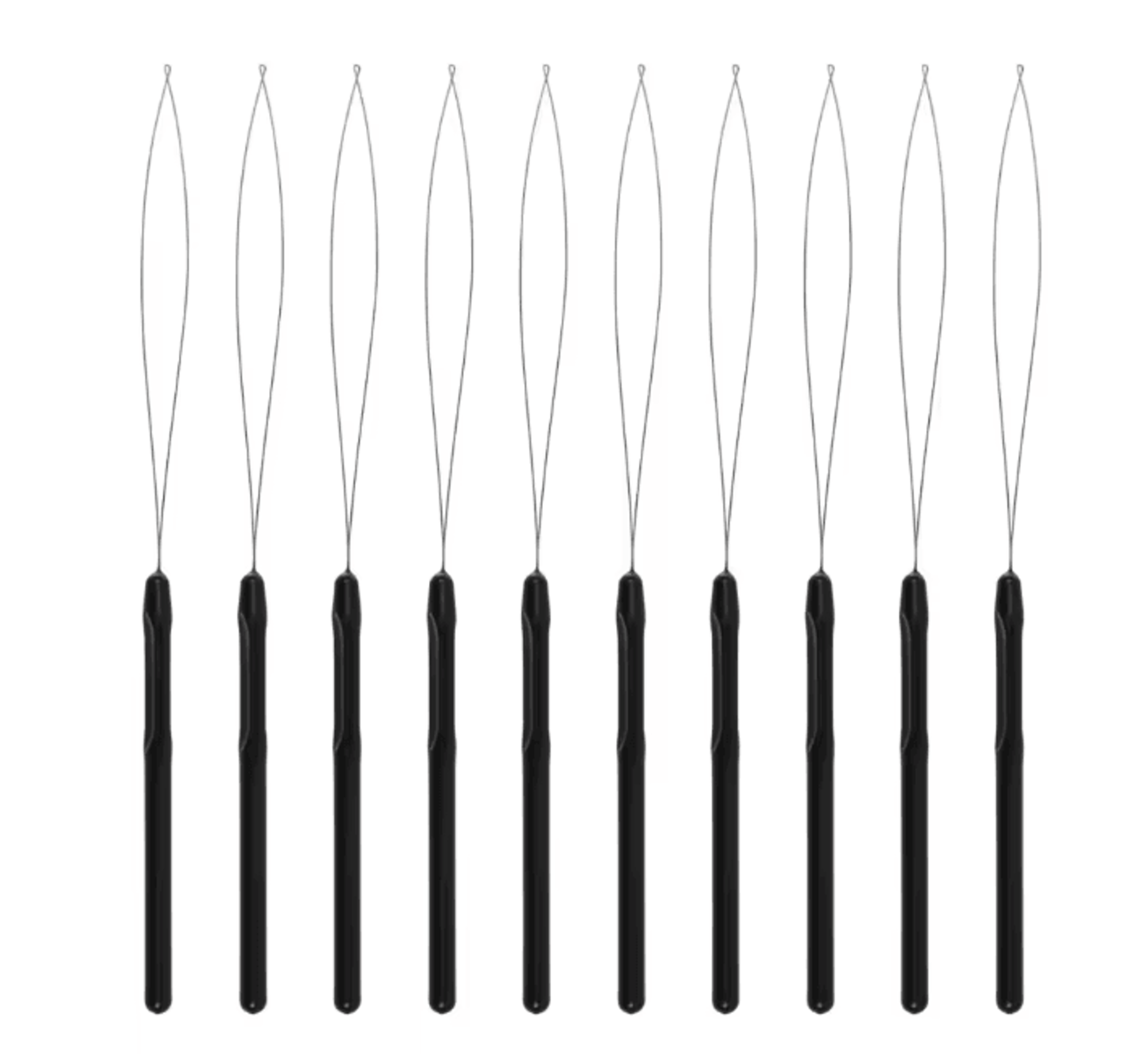 Hair Extensions Loop Needle Tool Set For Microlink Beads 4