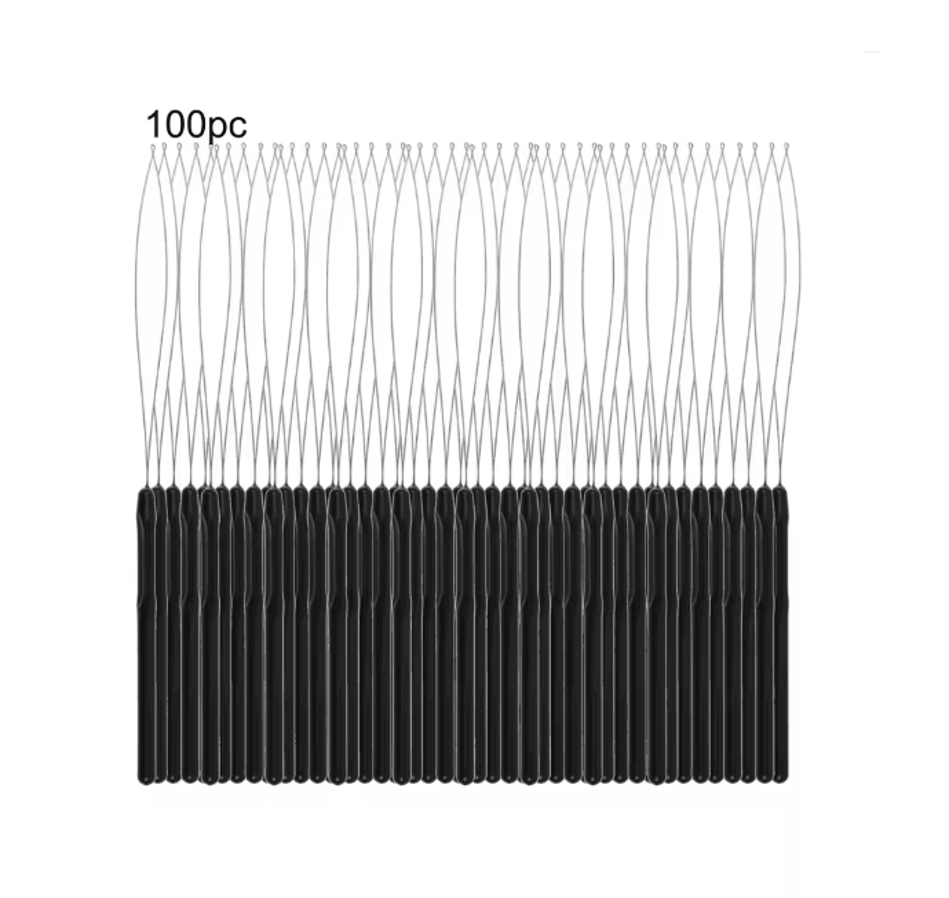 Hair Extensions Loop Needle Tool Set For Microlink Beads 8