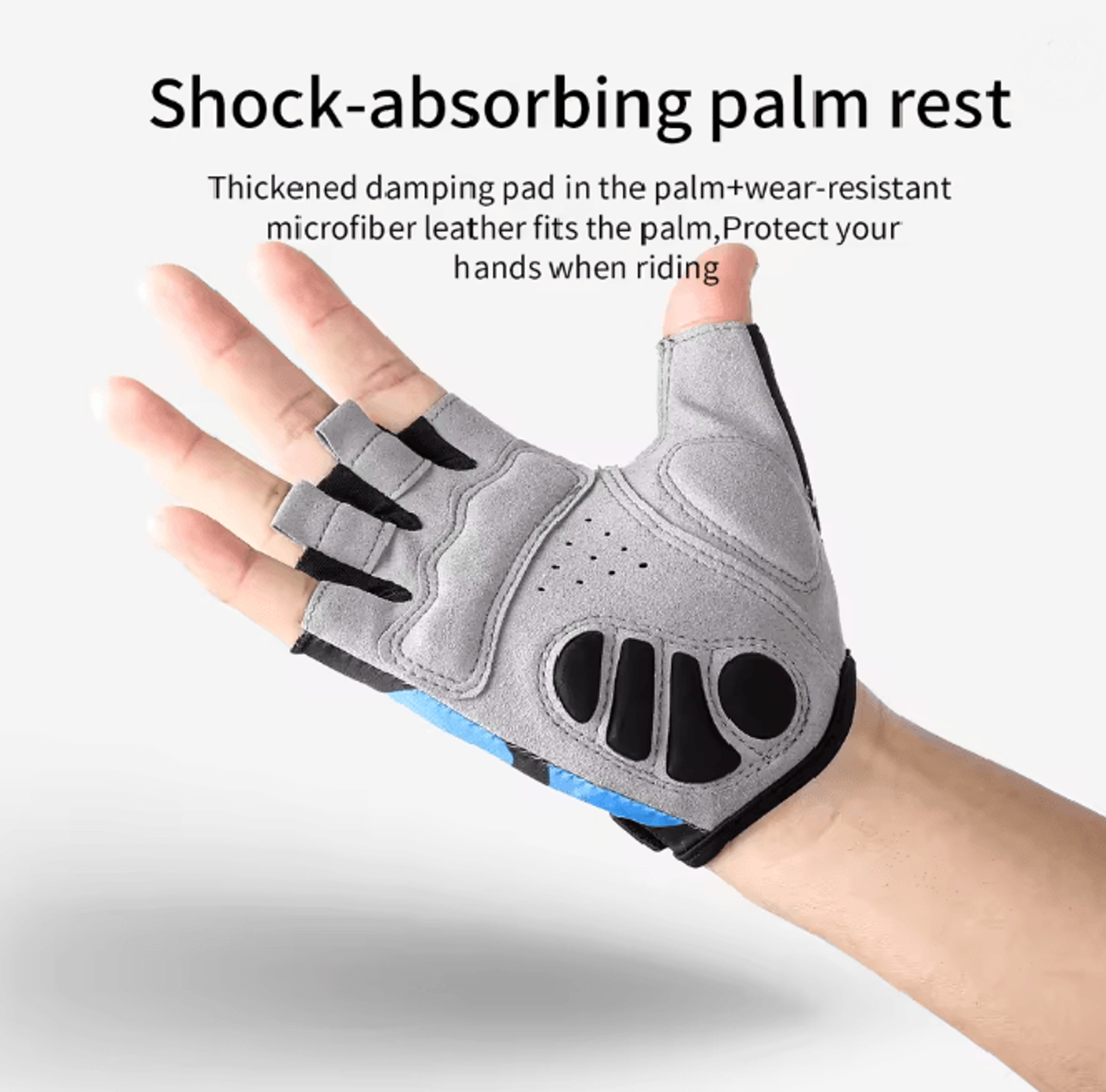 Half Finger Cycling Gloves For Breathable Shock Absorption 4