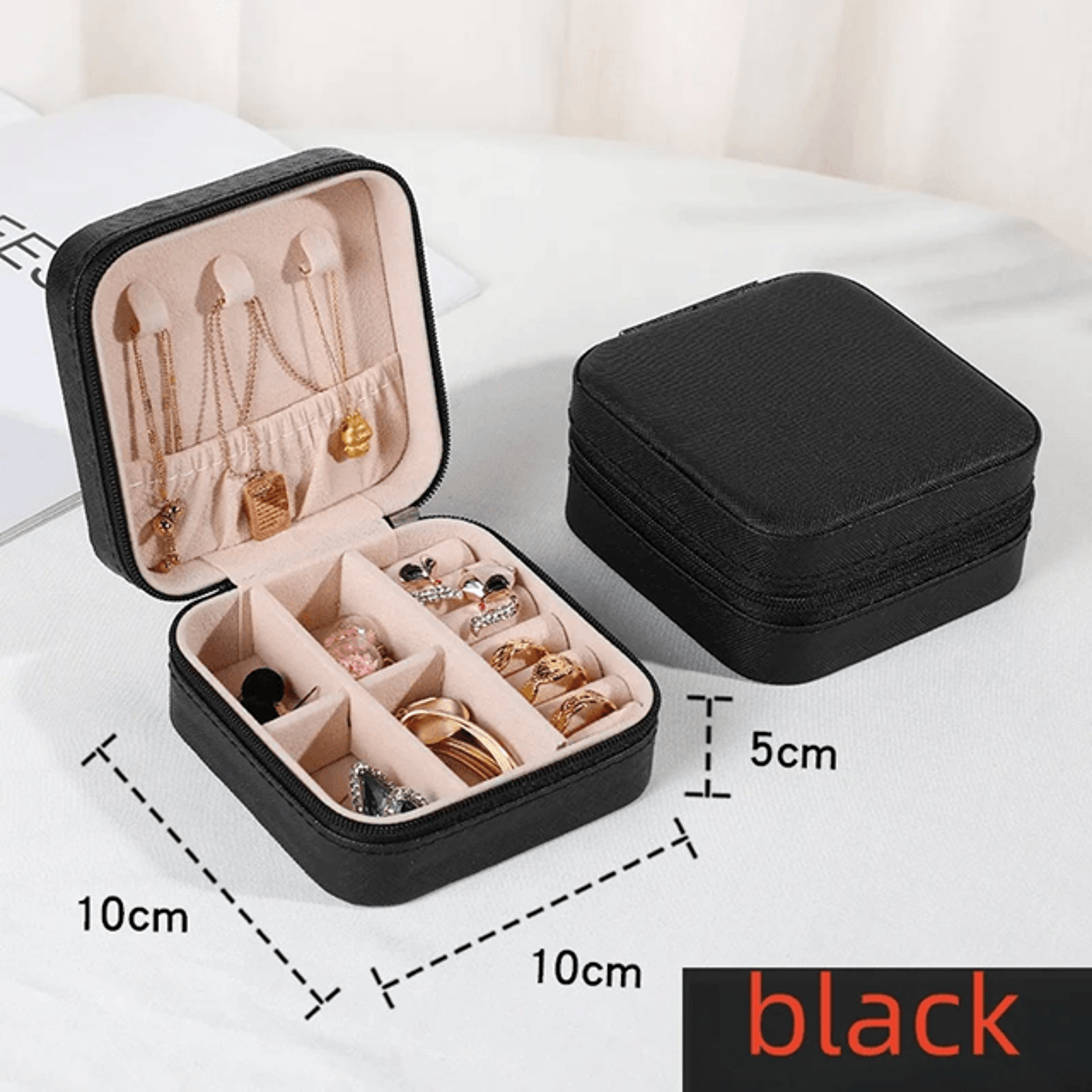 Mini Travel Jewelry Storage Box For Earrings Rings And Necklaces 5