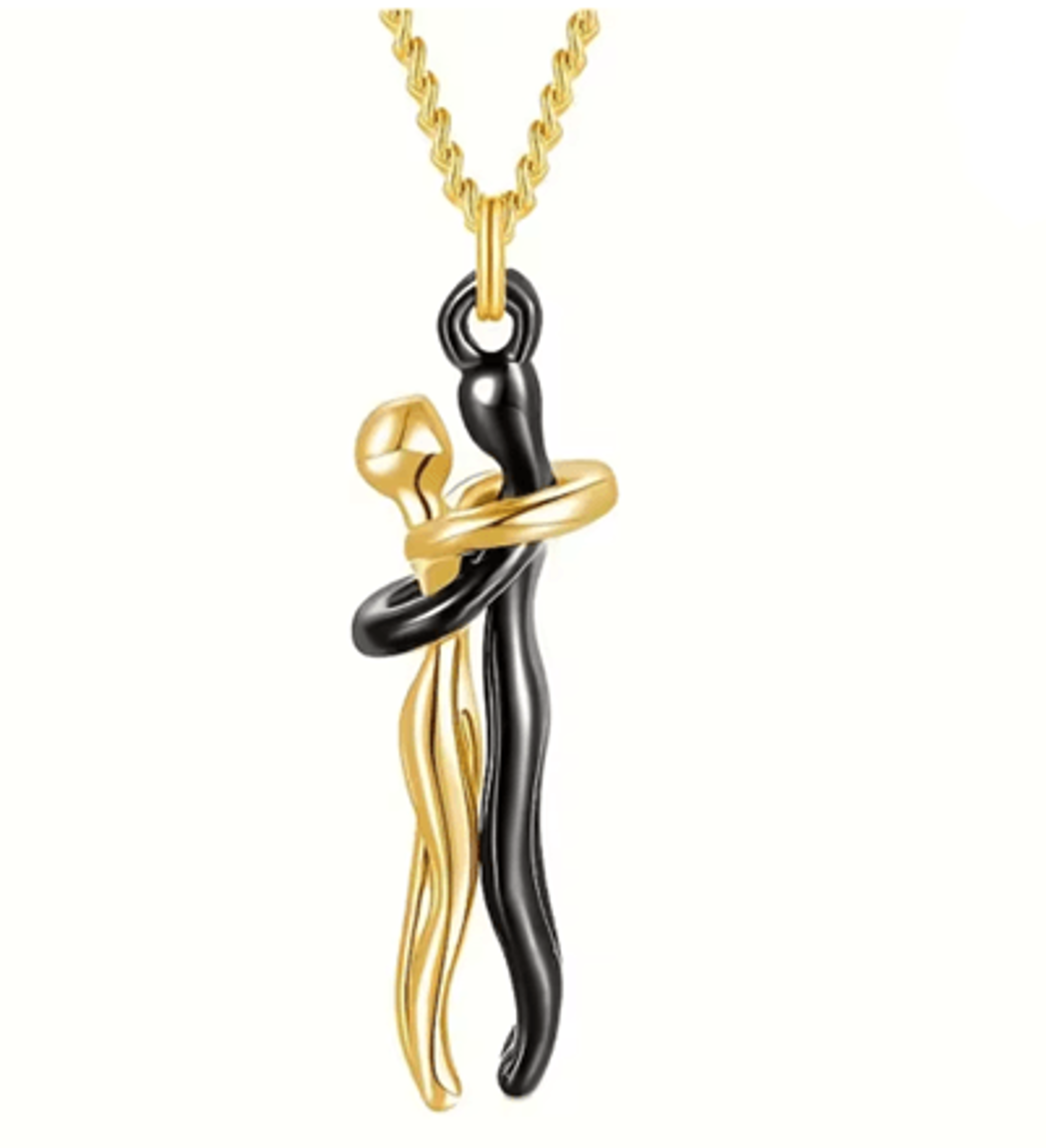 Black Hug Pendant Necklace For Couples And Everyday Style 11