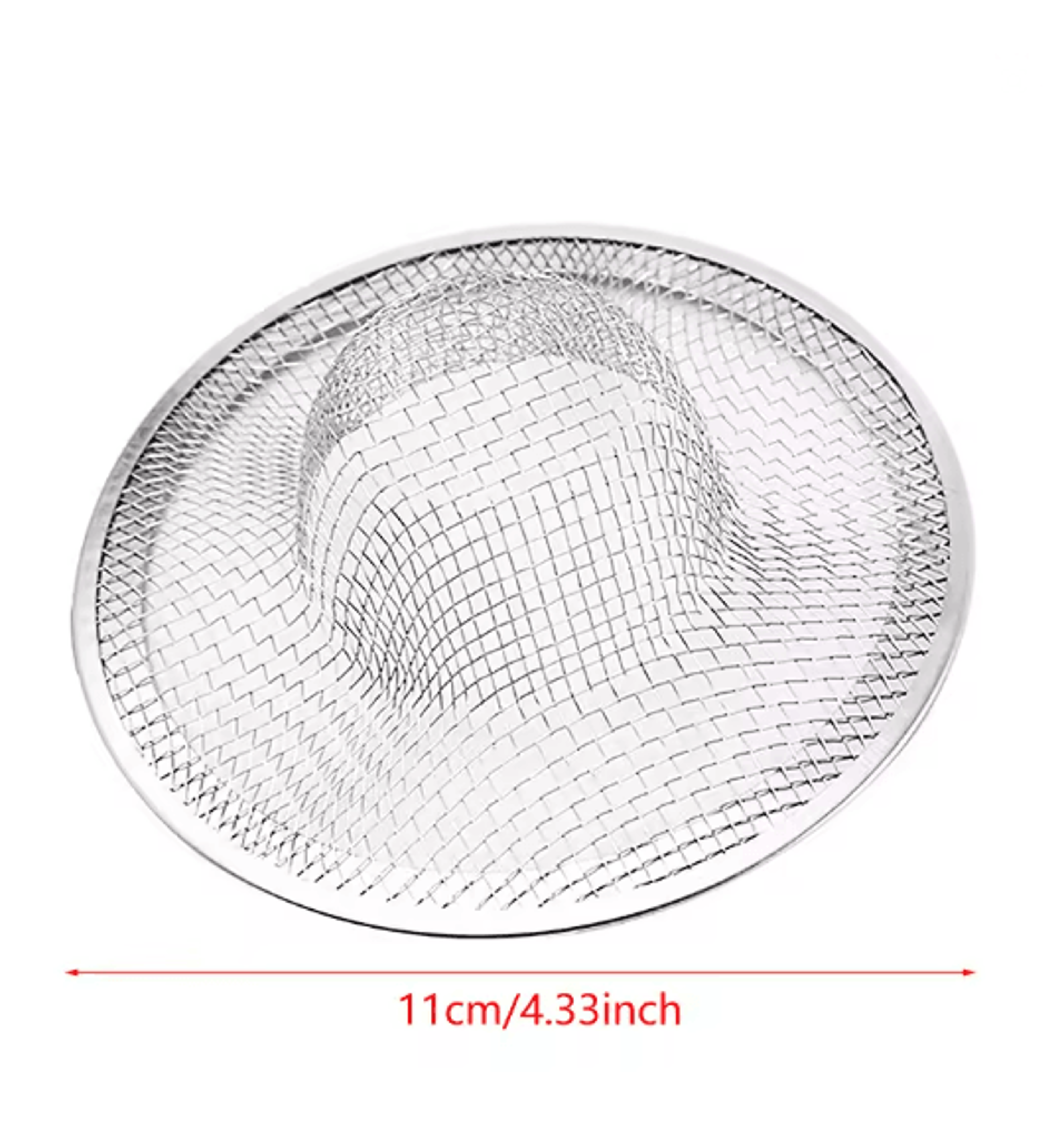 Stainless Steel Drain Strainer For Shower And Sink Hair Catching 3