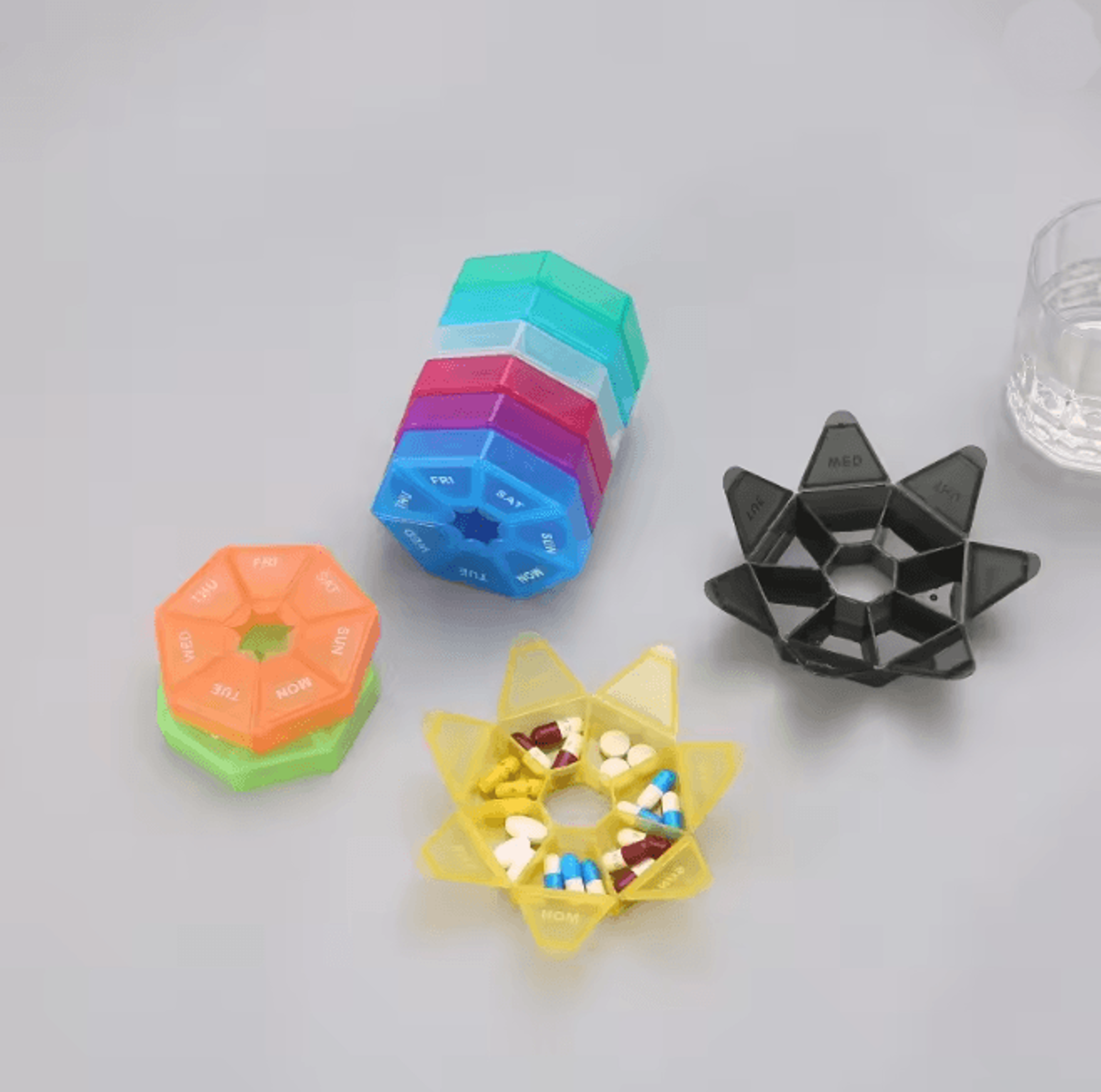 Mini Travel Pill Organizer Box 1