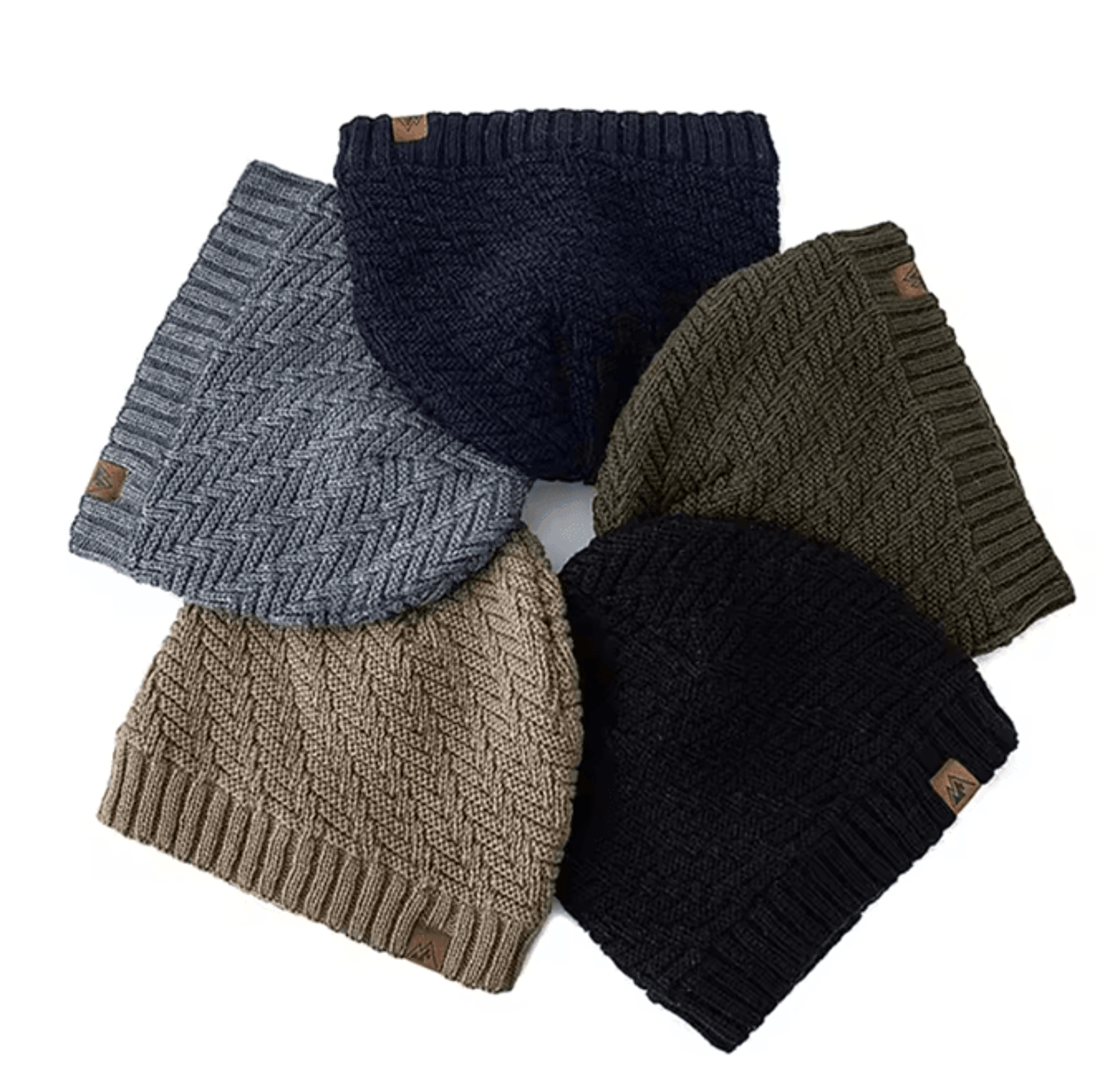 Winter Knit Plush Lined Beanie Hat 0