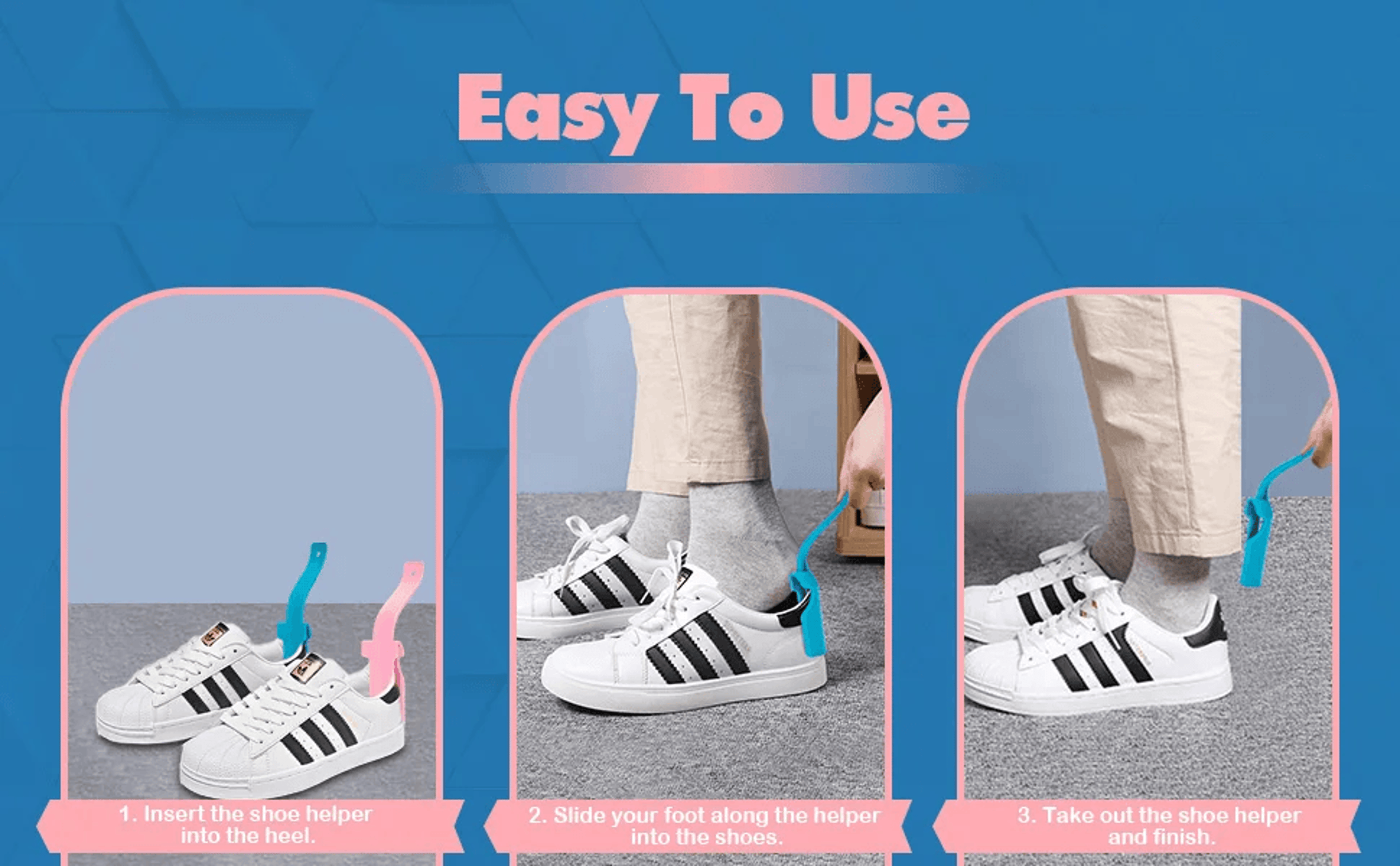 EasyStep Long Handle Shoe Horn For Seniors And Everyday Comfort 2
