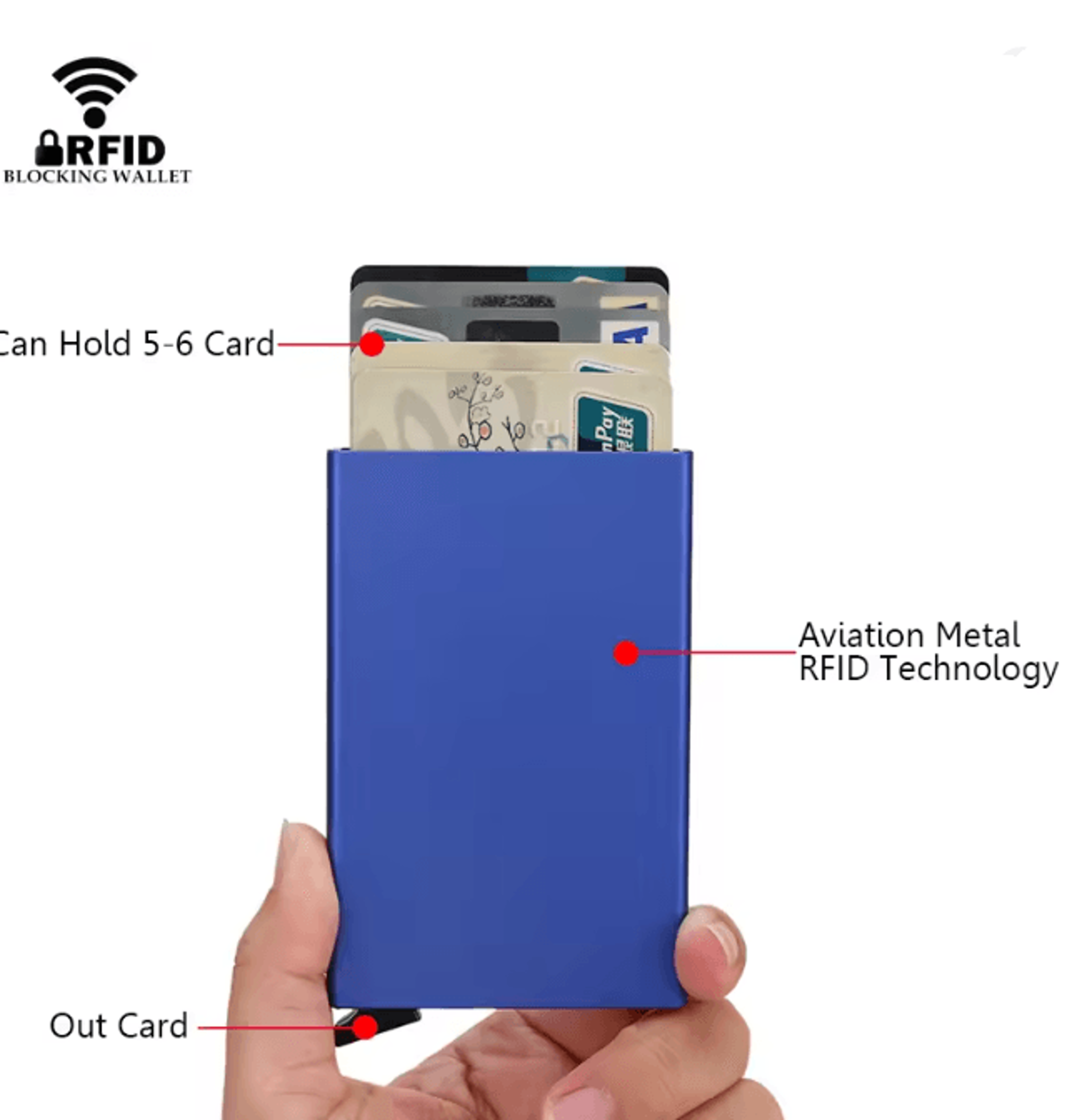 Metal Slim RFID Card Wallet 1
