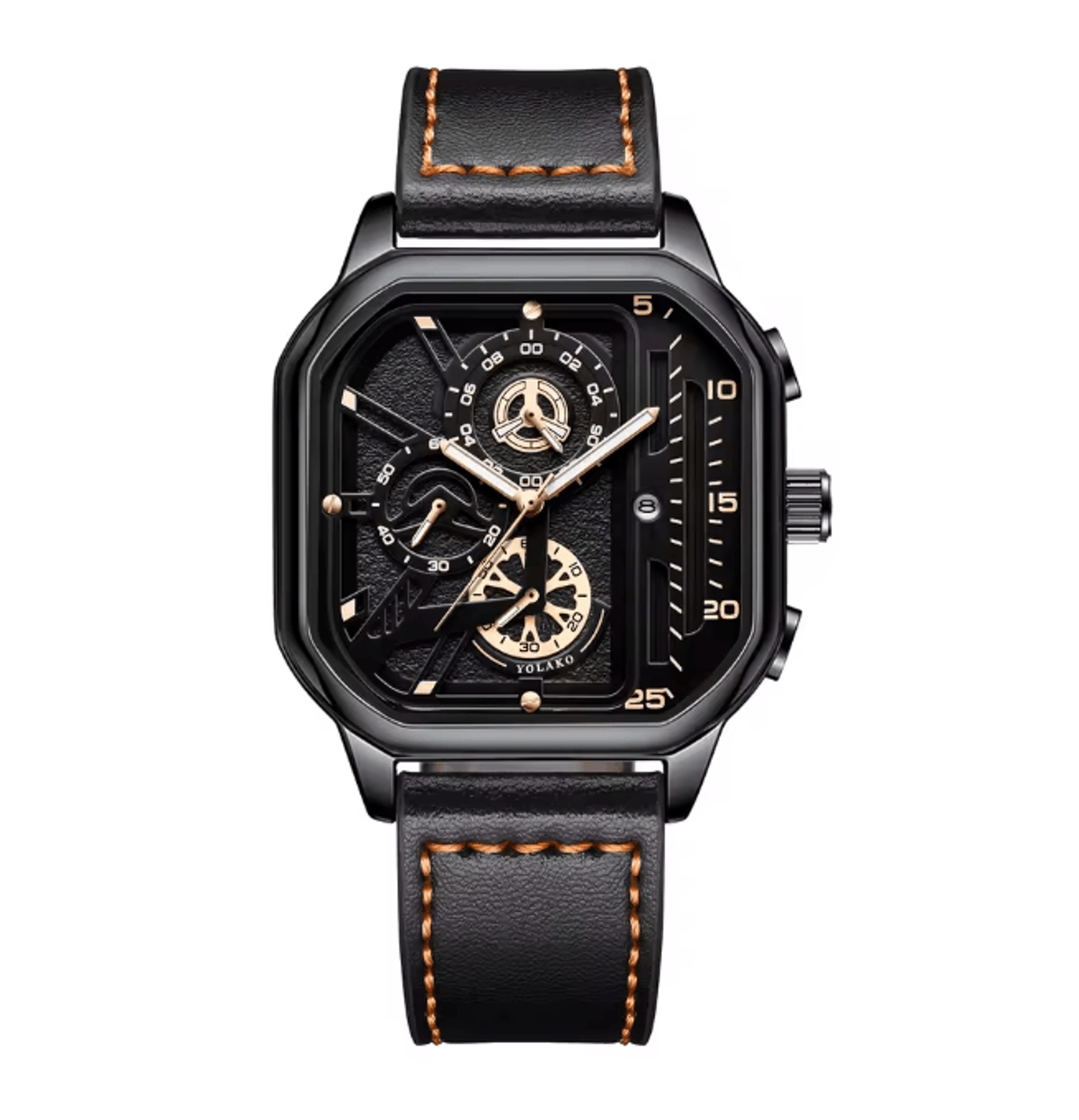 Square Dial Casual Mens Watch 4