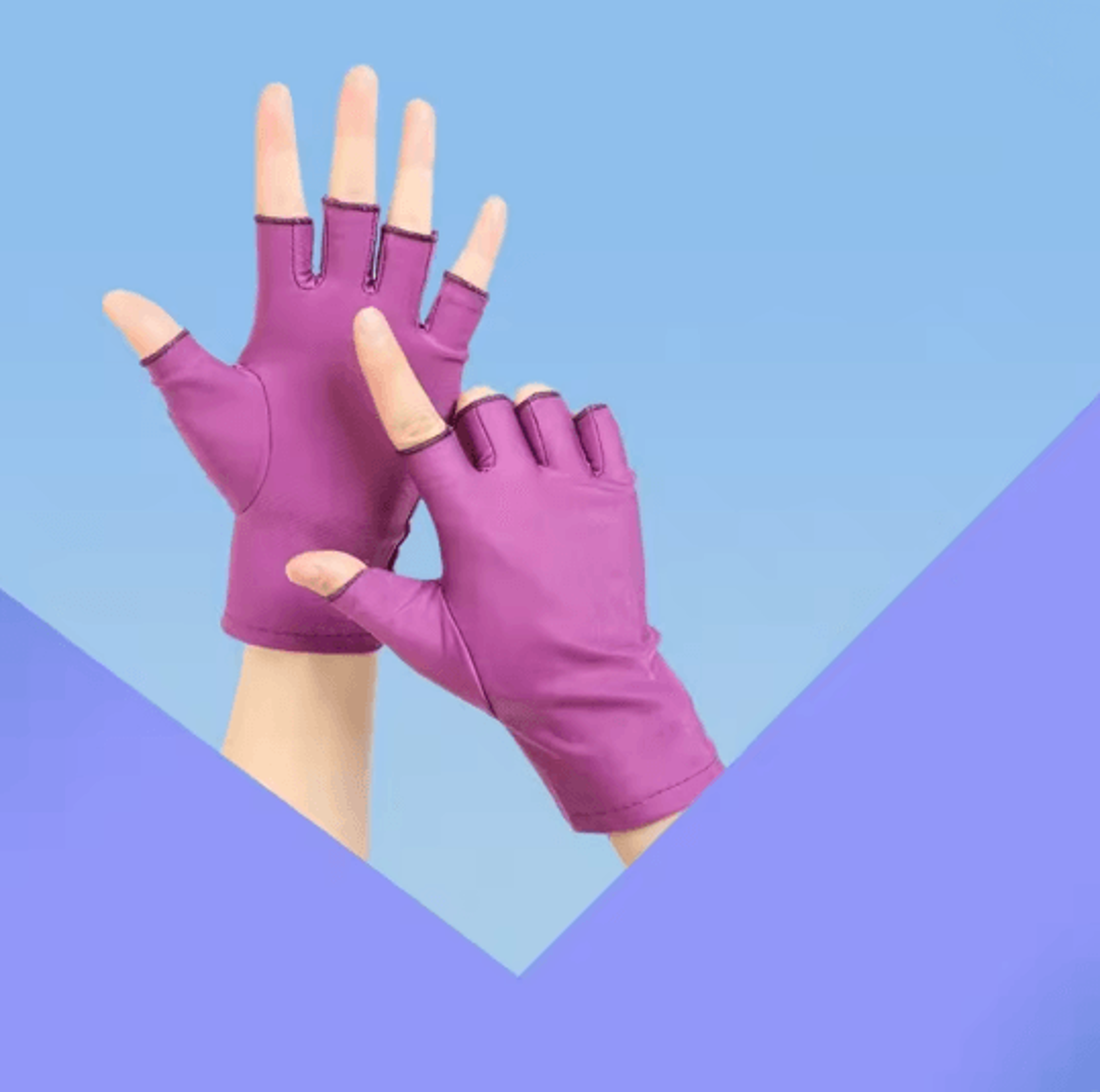 UV Protection Nail Art Gloves 11