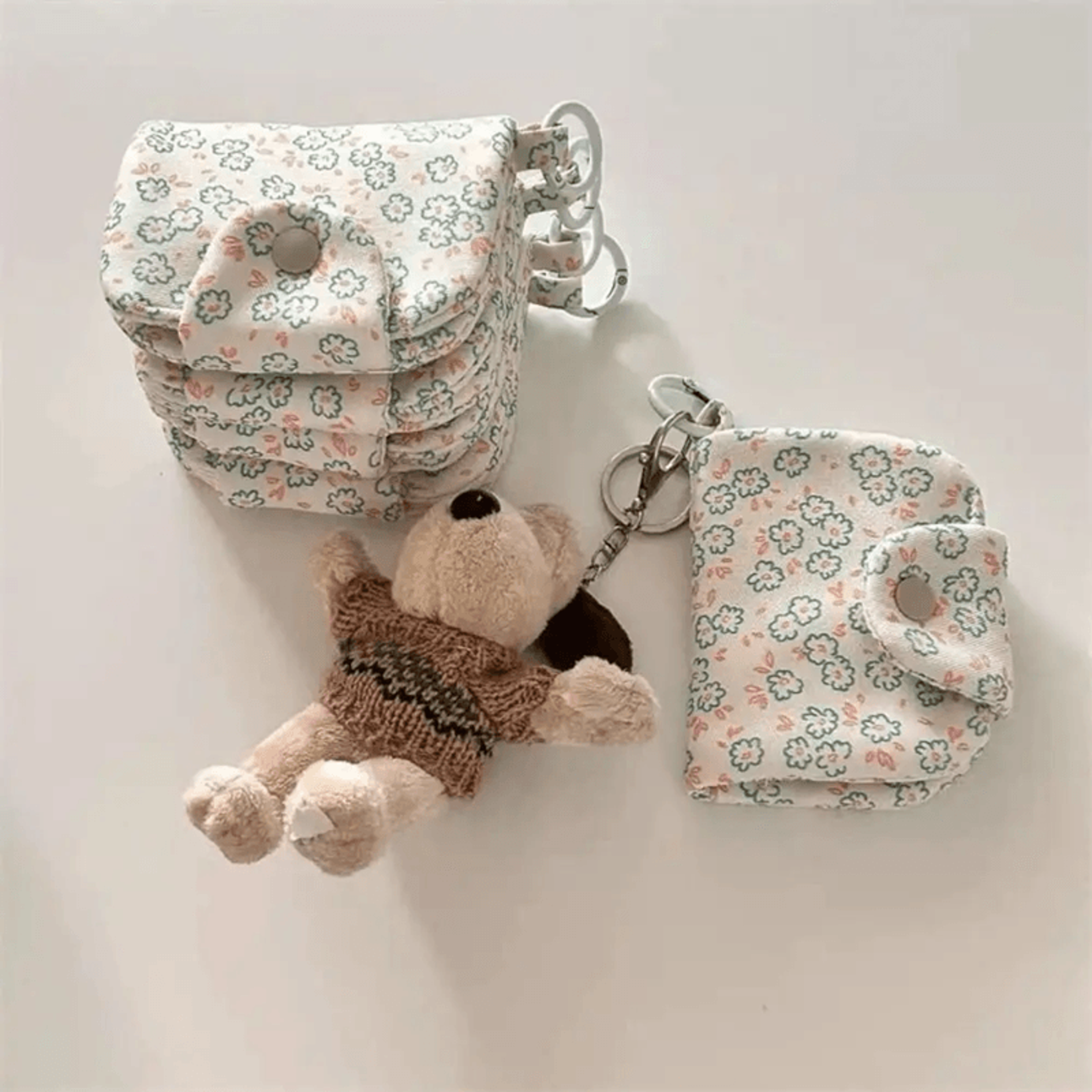 Cute Floral Coin Purse Card Holder 0