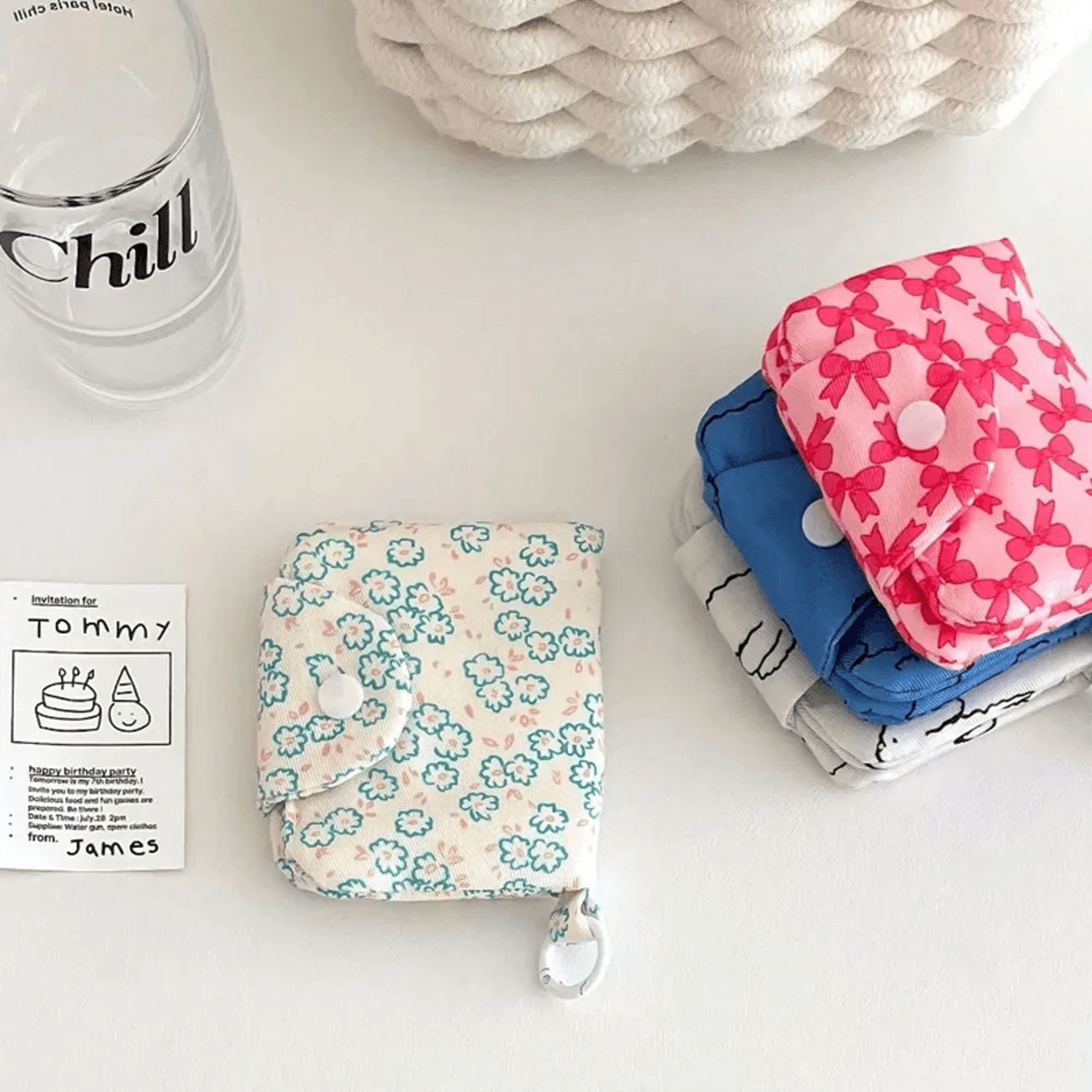Cute Floral Coin Purse Card Holder 1