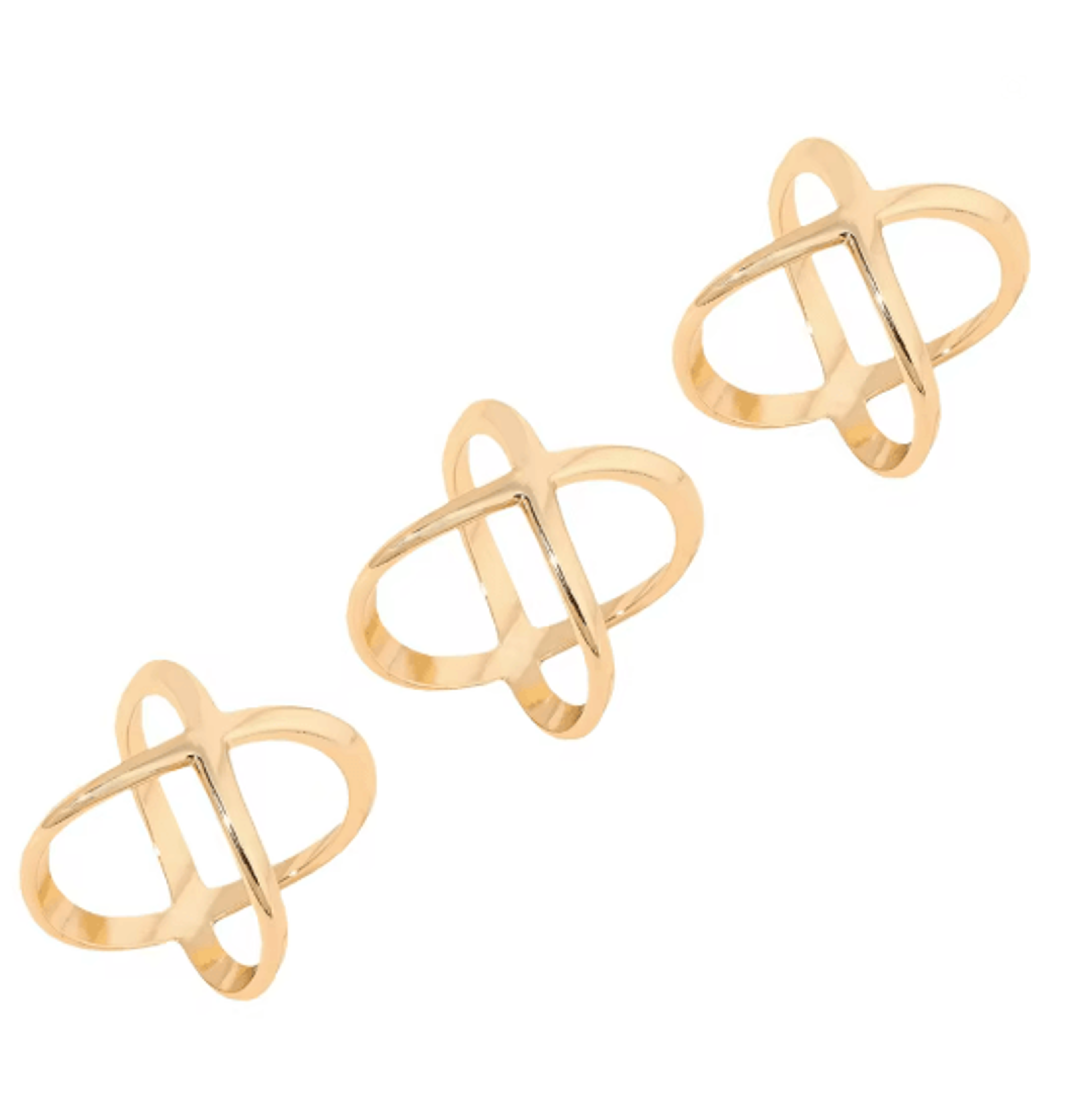X Shape Scarf Clip Set 3