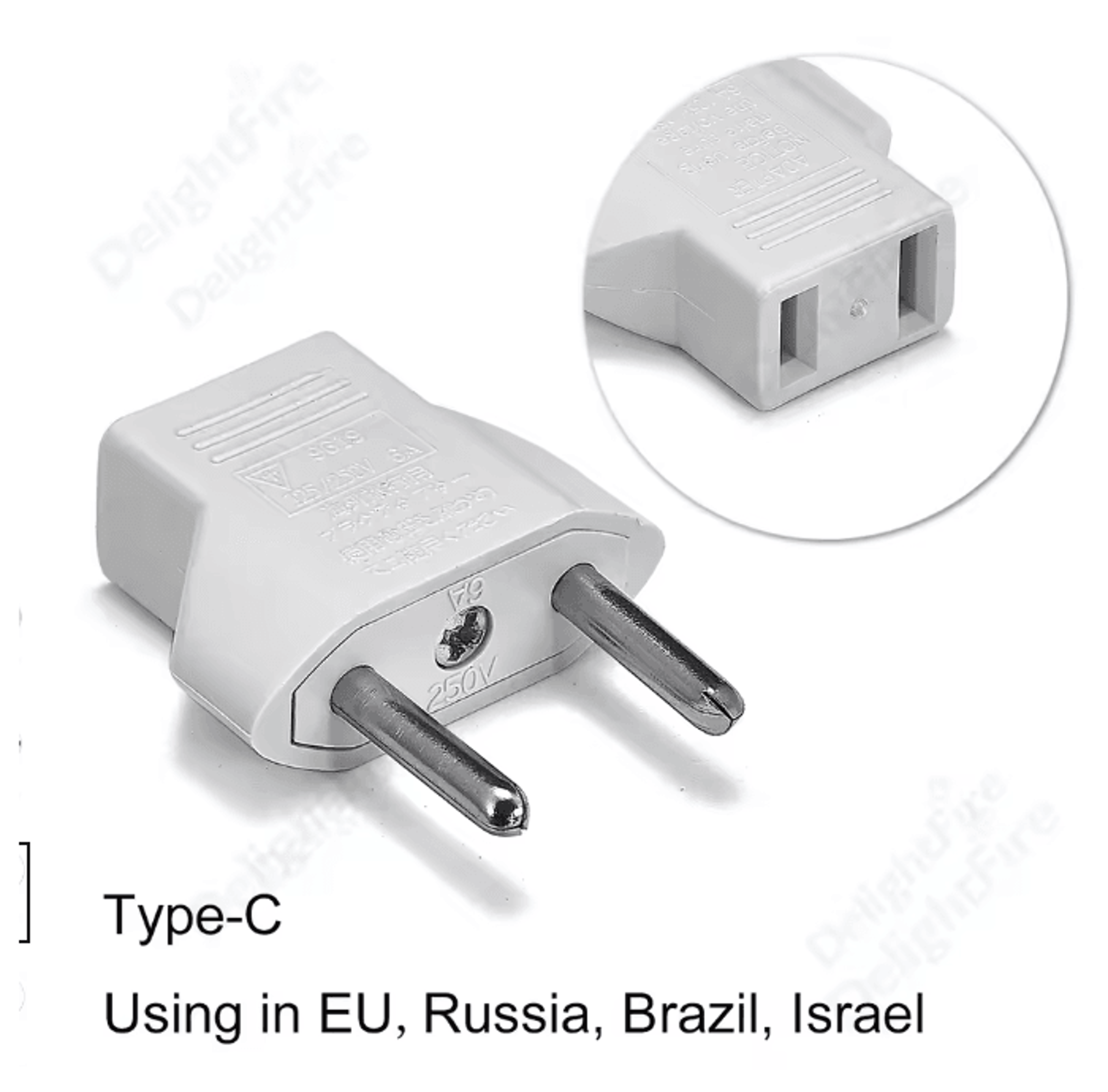 US To EU Travel Plug Adapter 6