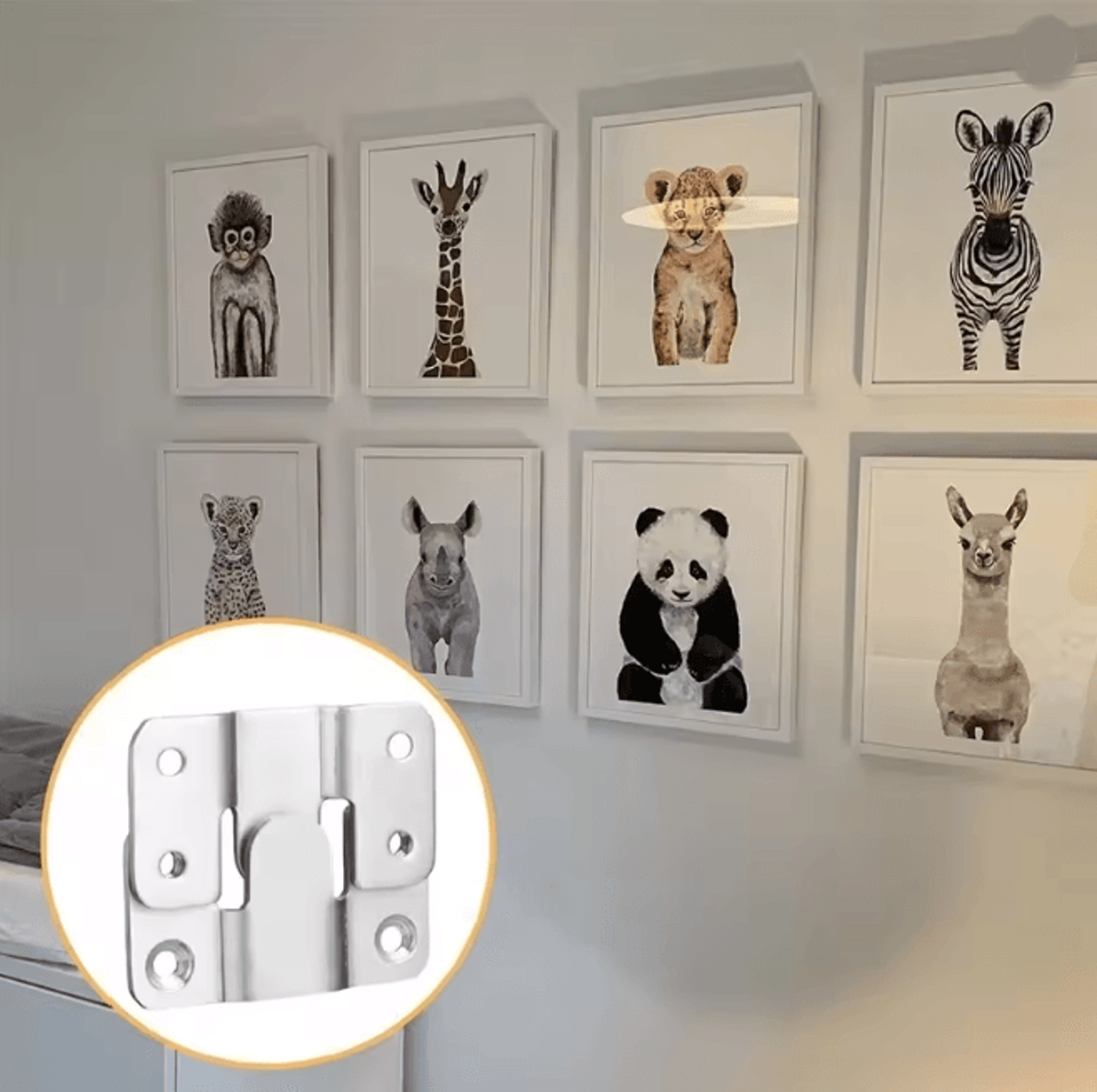 Flush Mount Interlock Picture Hanger Set 2