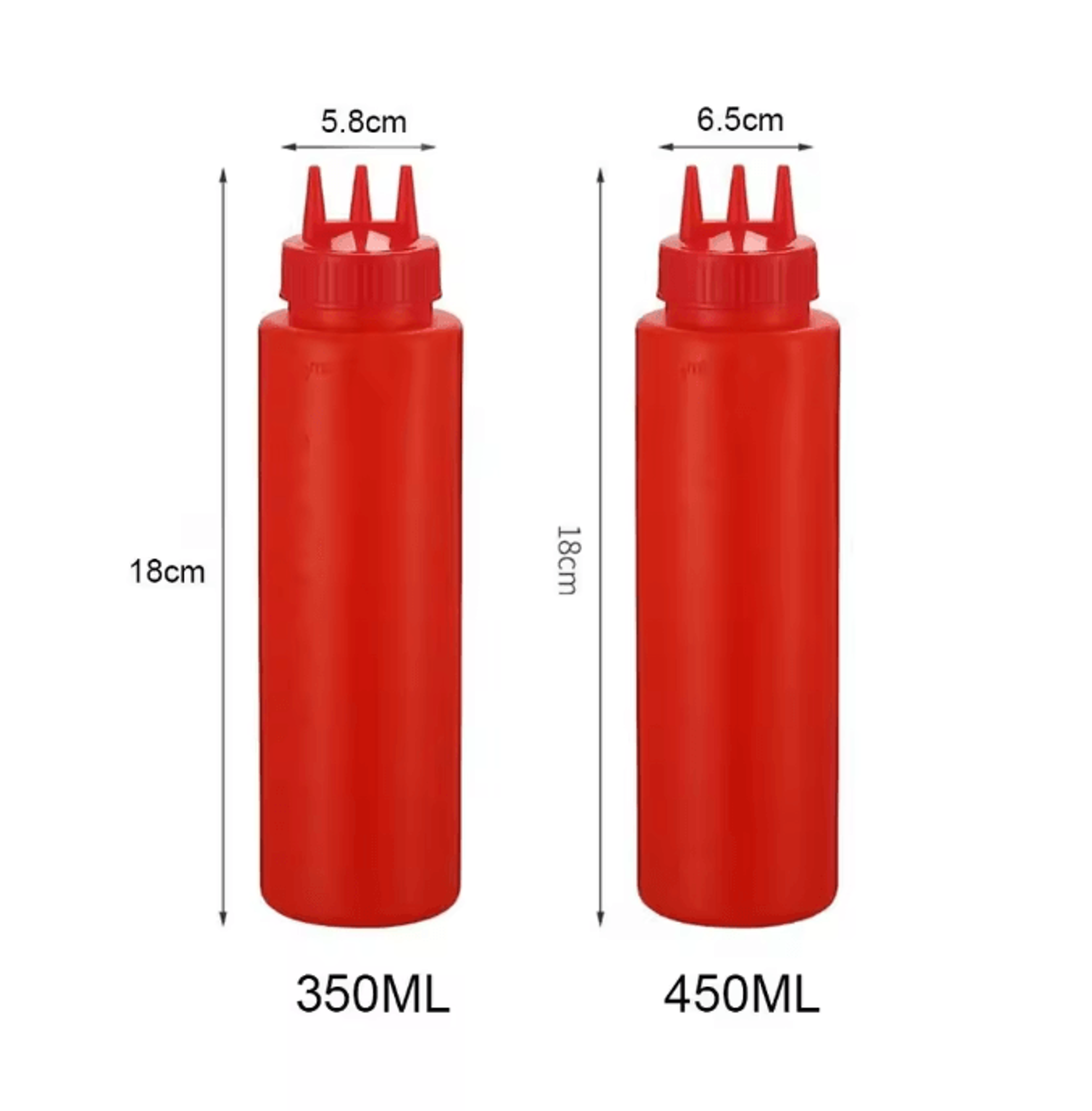 Squeezable Sauce Bottle With Nozzles 3