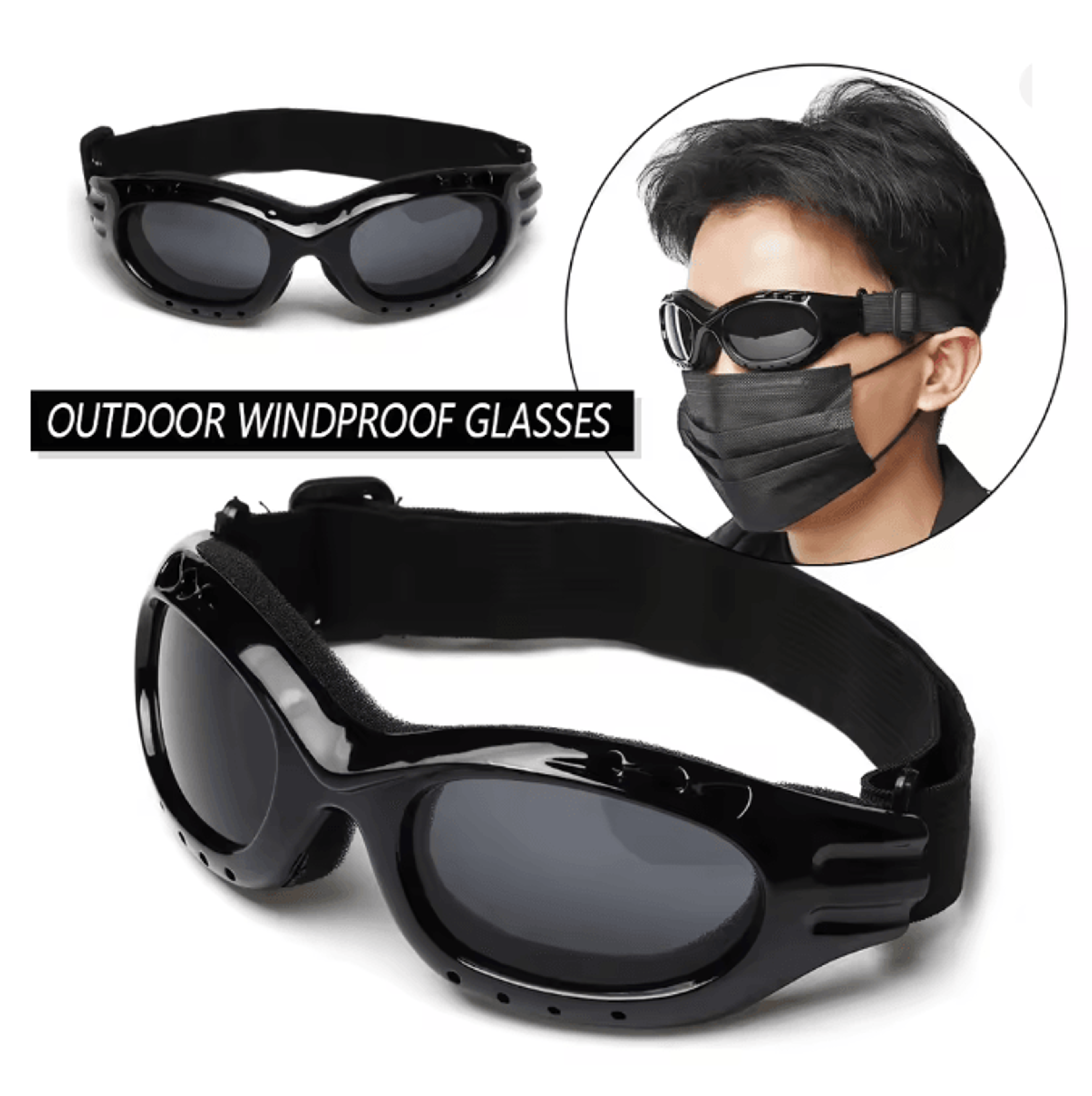 Windproof UV400 Ski And Snowboard Goggles For Winter Sports 0