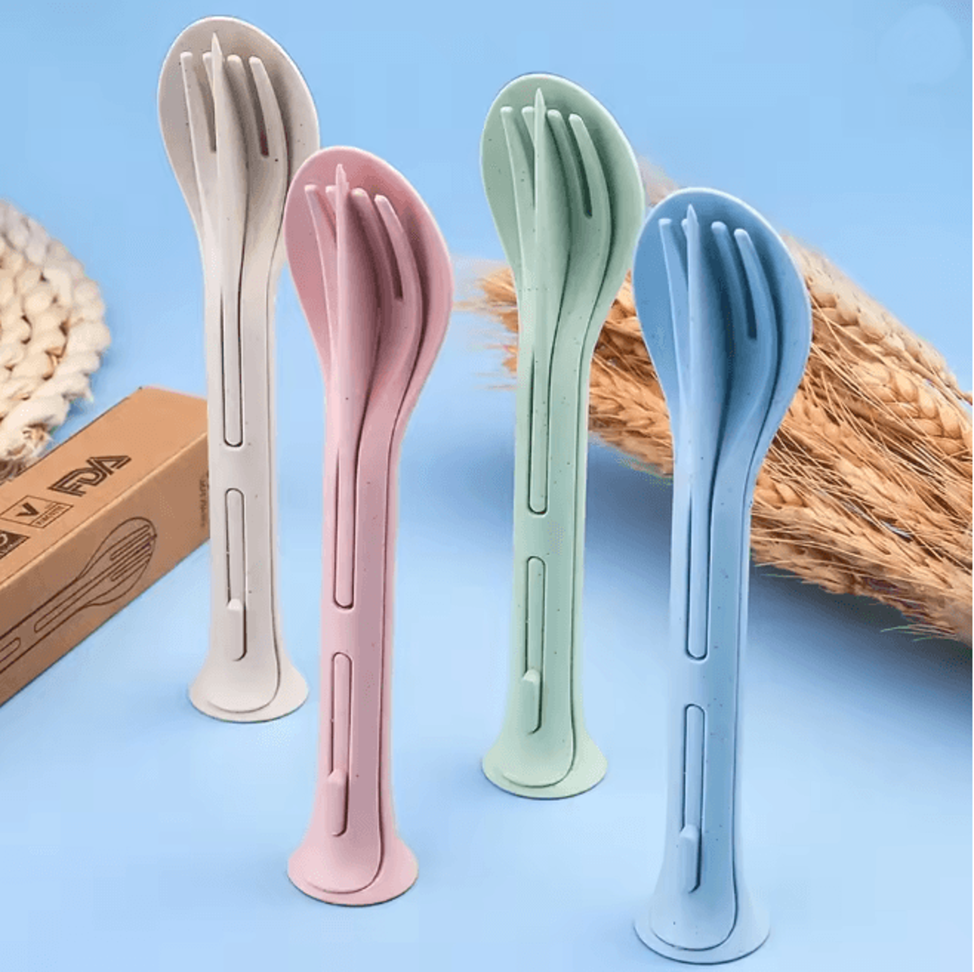 EcoTravel Portable Tableware Set 0