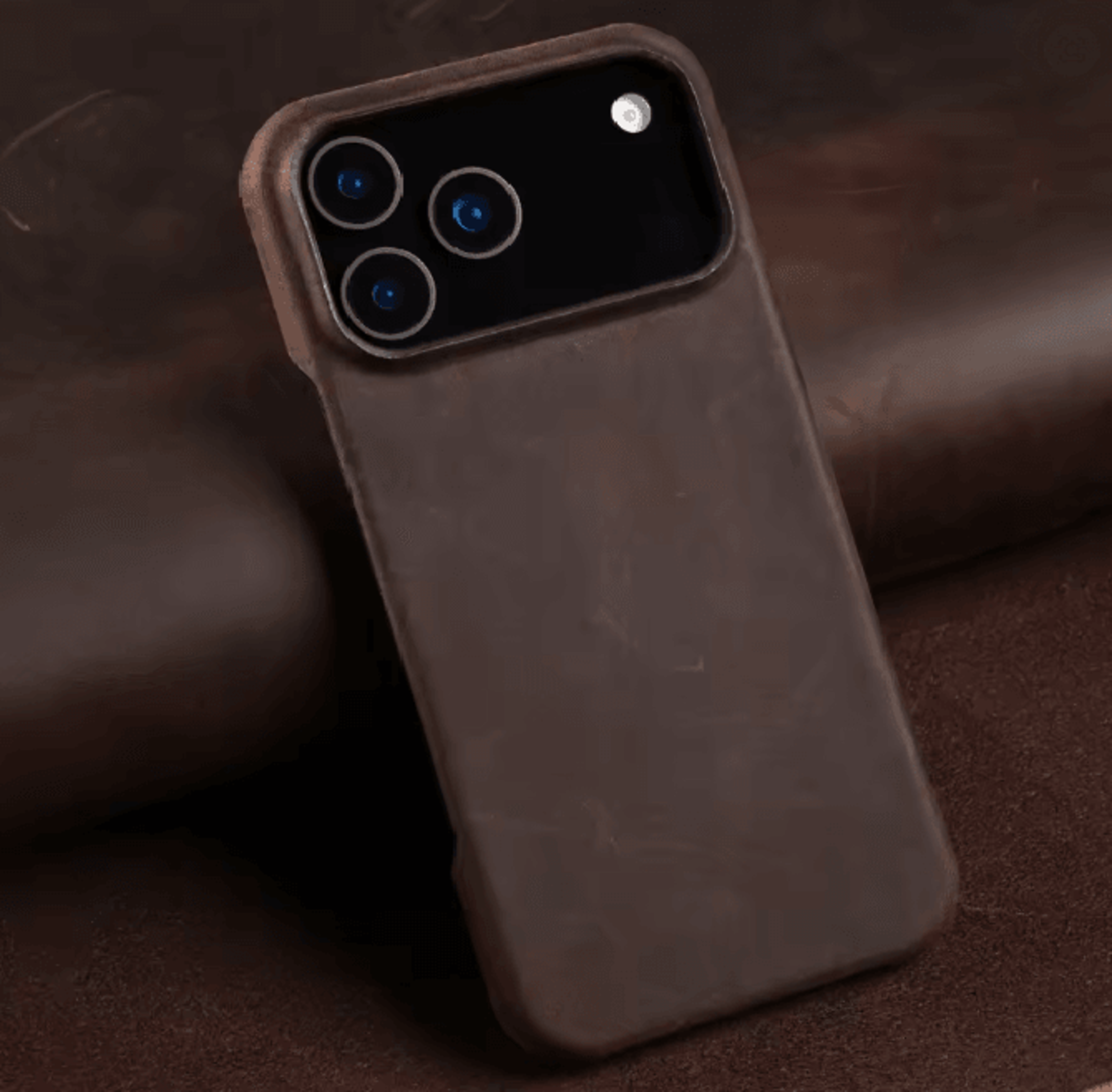 genuine leather magnetic case for iphone 17 and 16 series