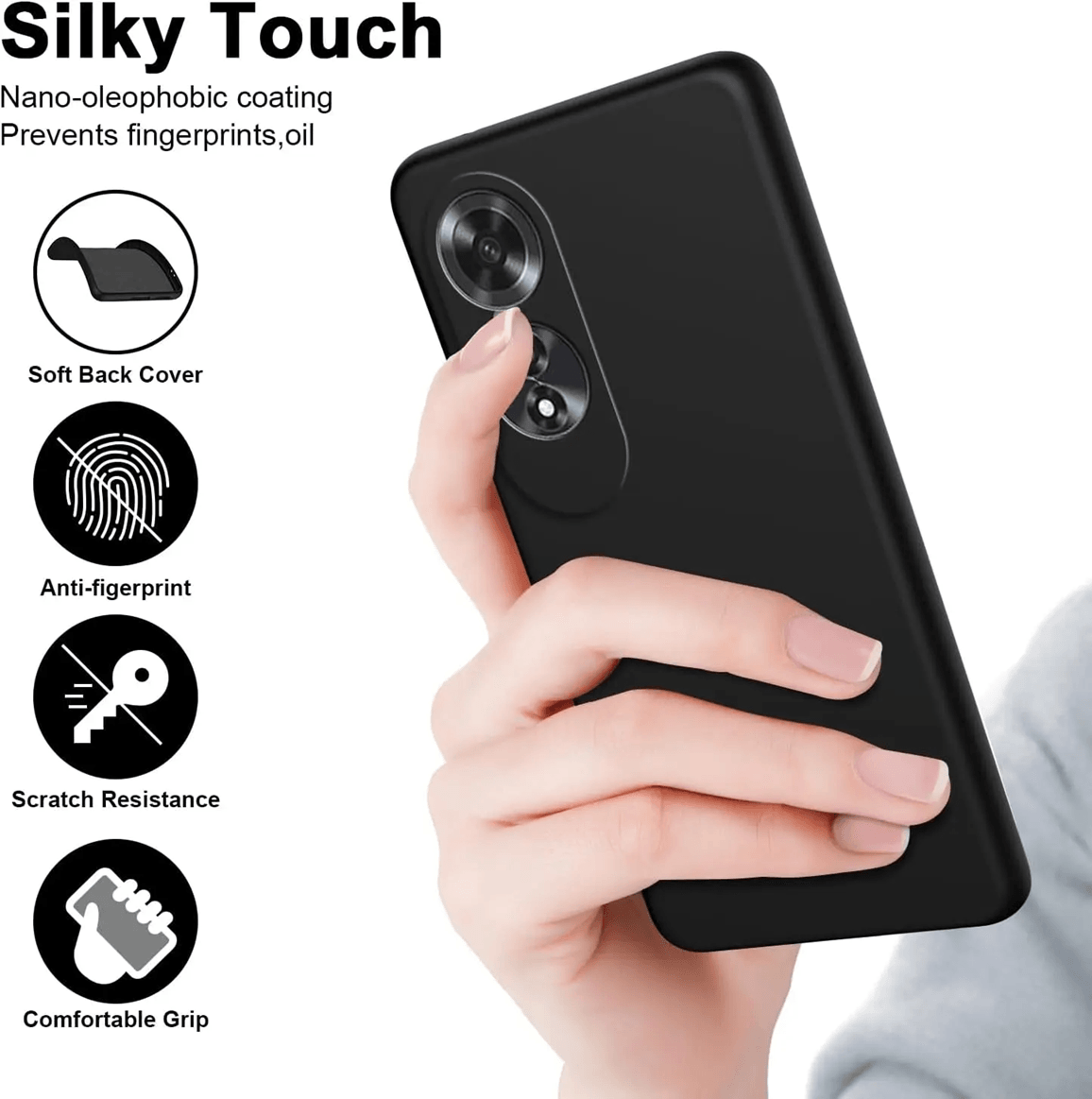 Flexible Liquid Silicone TPU Case For OPPO Soft Touch Shockproof Cover 2