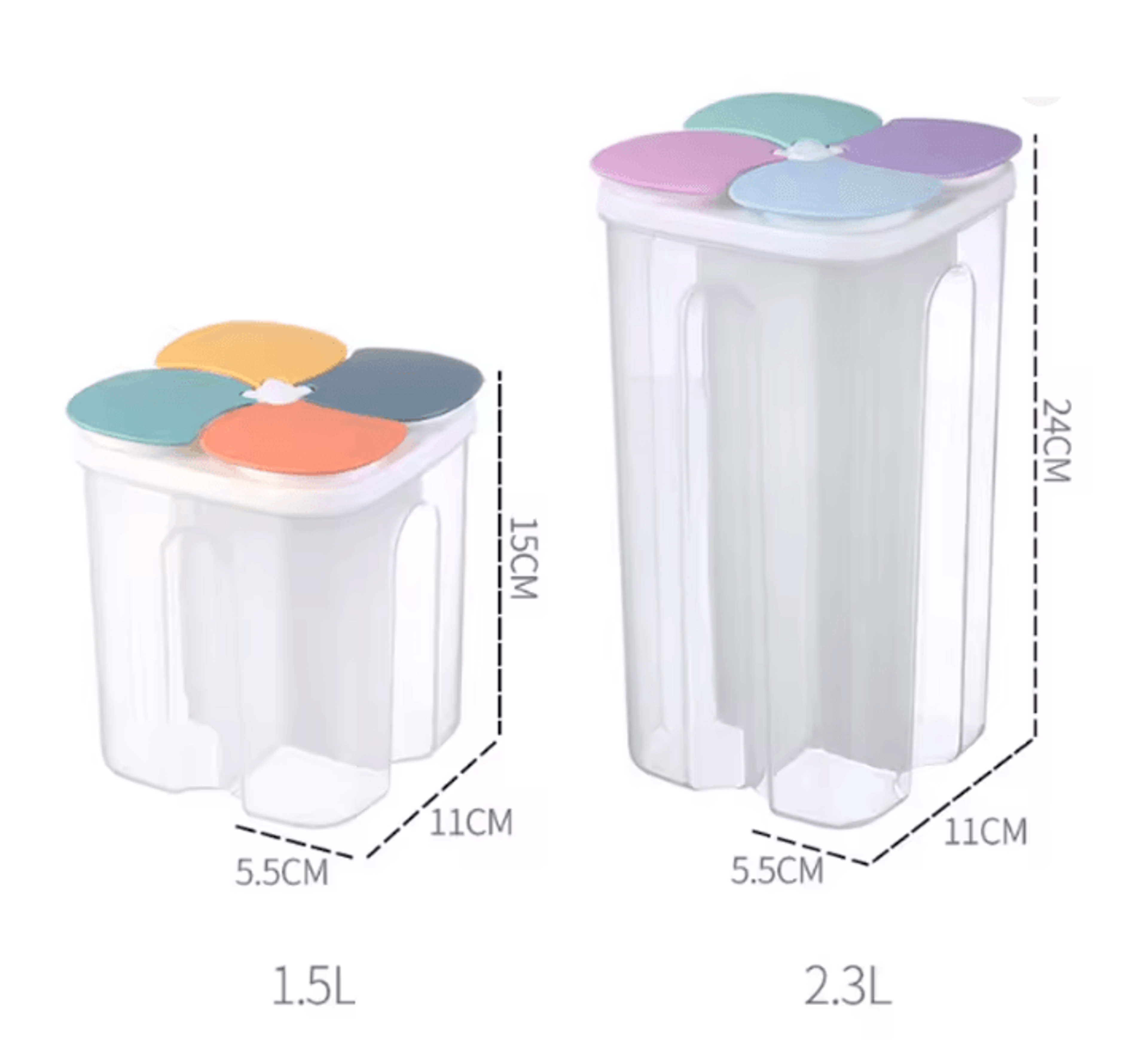 FreshLock 4 Grid Cereal Storage Box Airtight Kitchen Food Container 3