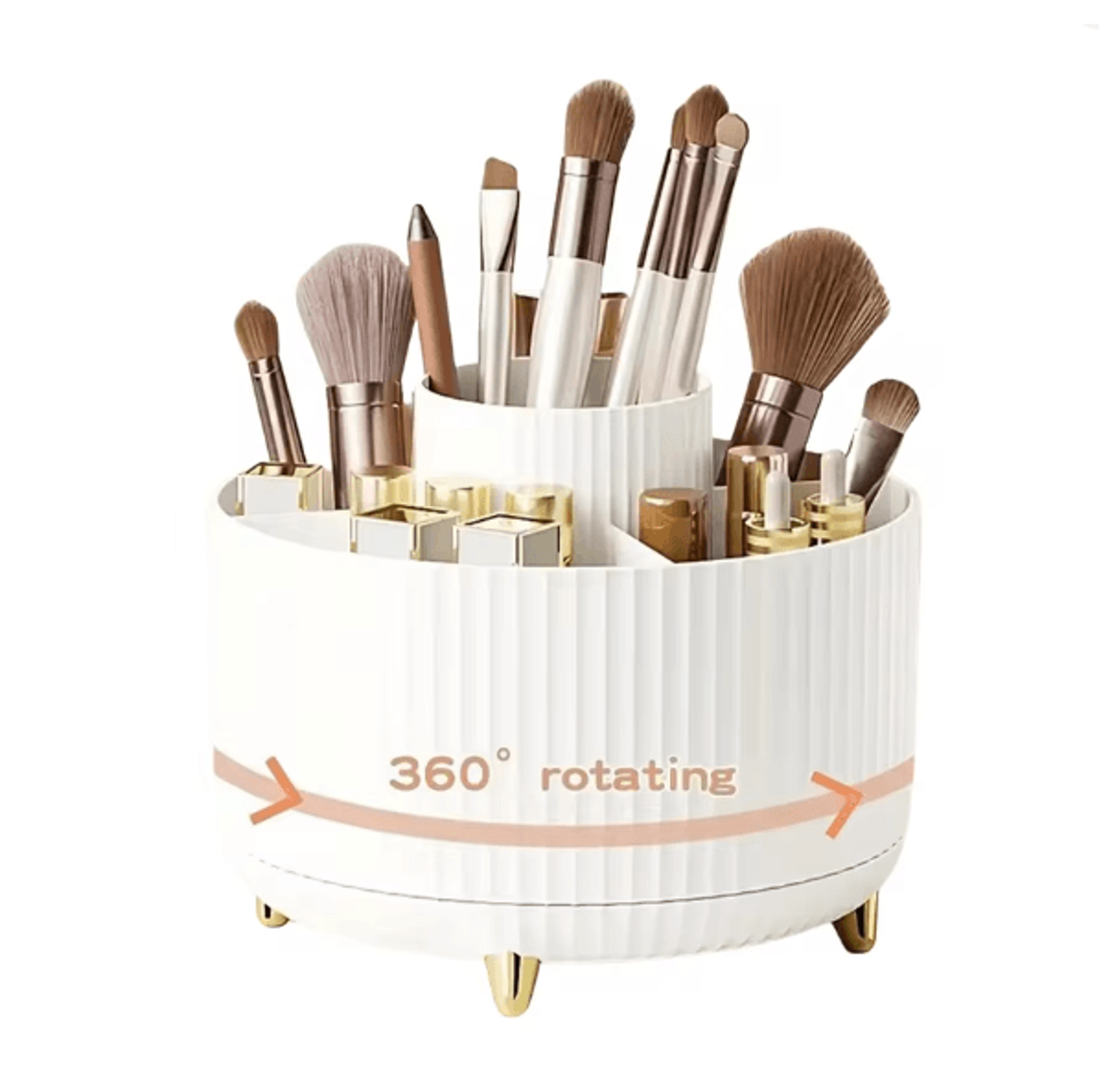 SpinGlow 360 Rotating Makeup Organizer Cosmetic Storage Holder 6