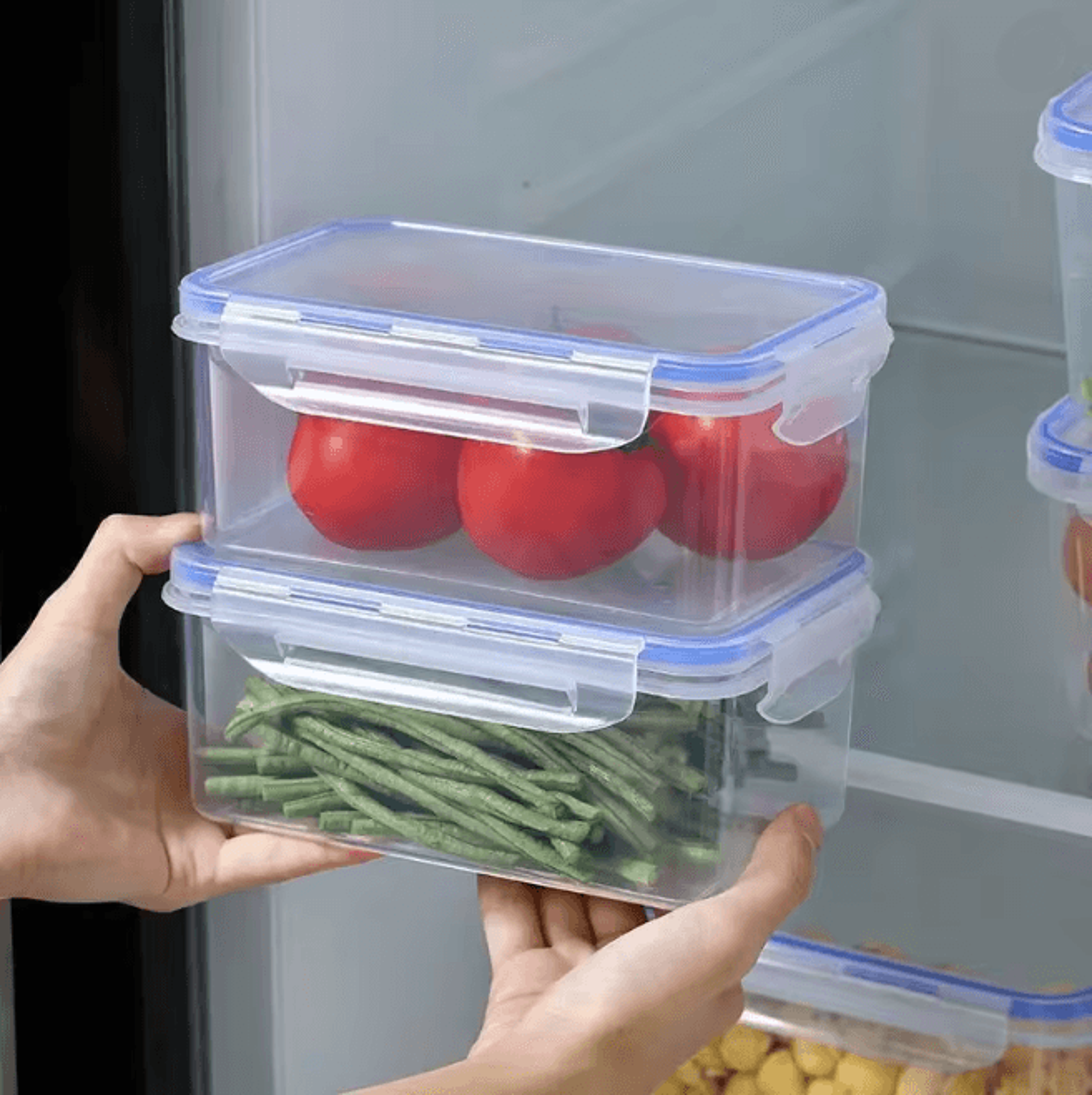 FreshLock Rectangular Food Storage Box Airtight Lunch Container With Lid 2