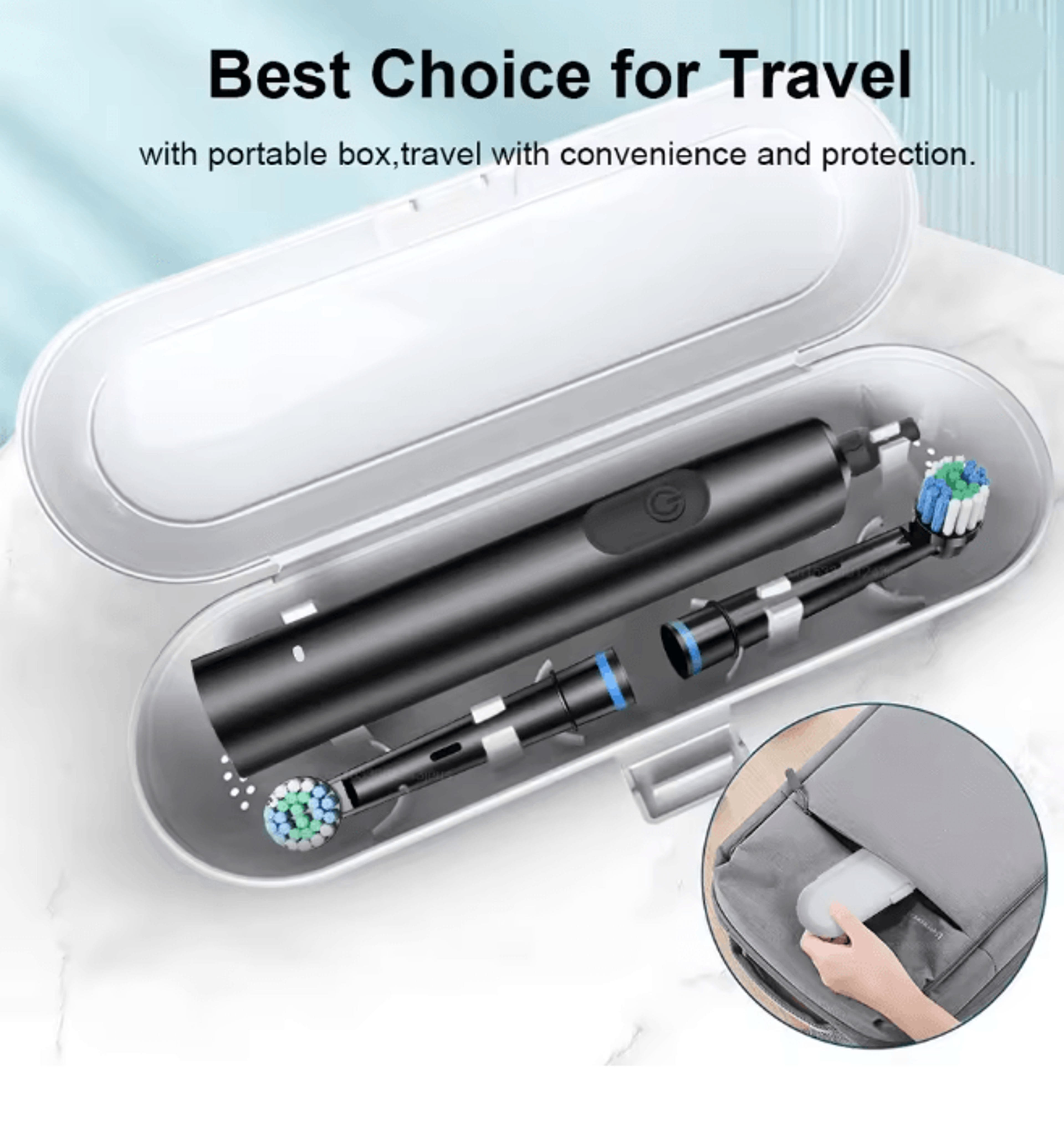 CleanSpin Pro Electric Toothbrush Rotary Rechargeable With Soft Brush Heads 3