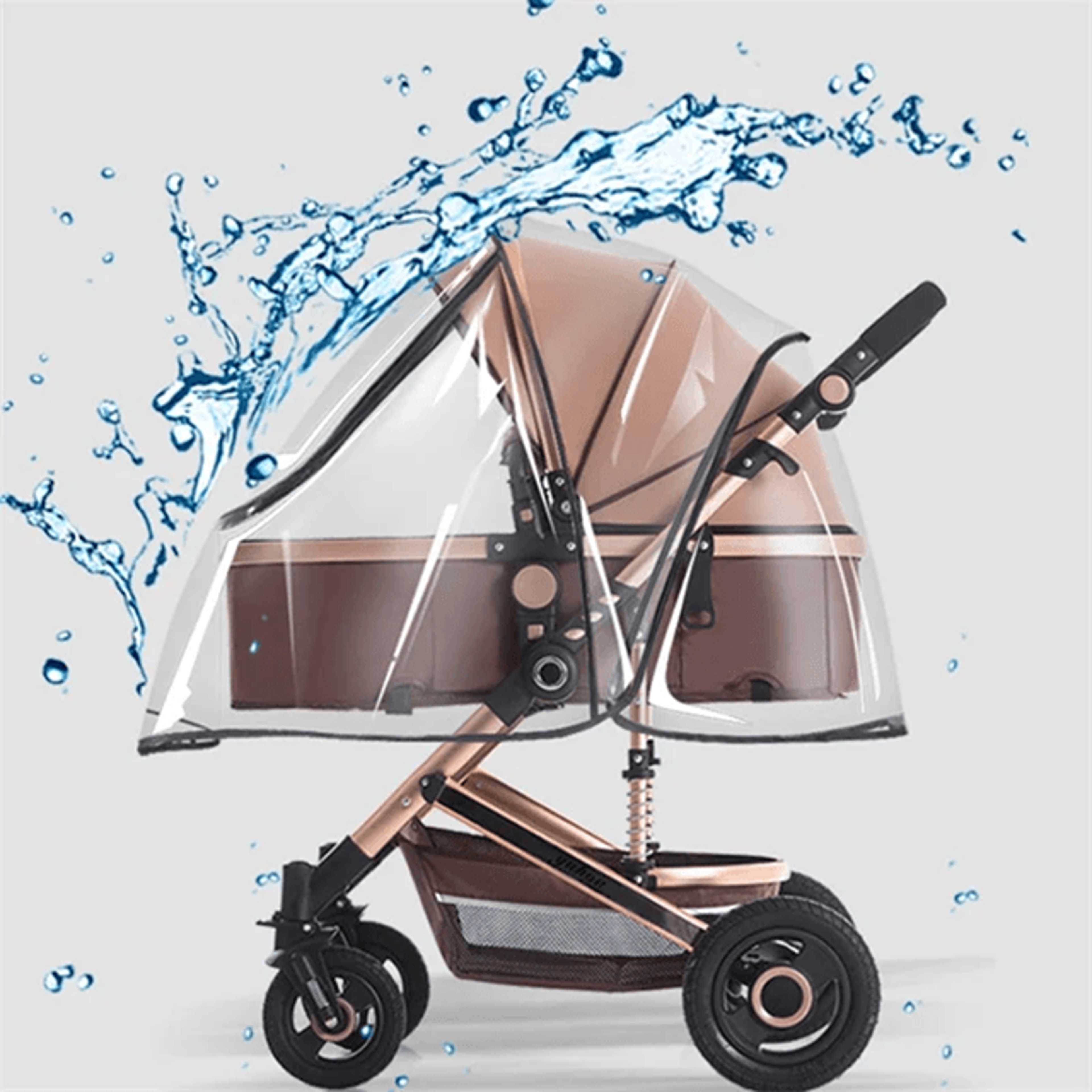 ClearShield Universal Baby Stroller Rain Cover Weather Protection Shield 2