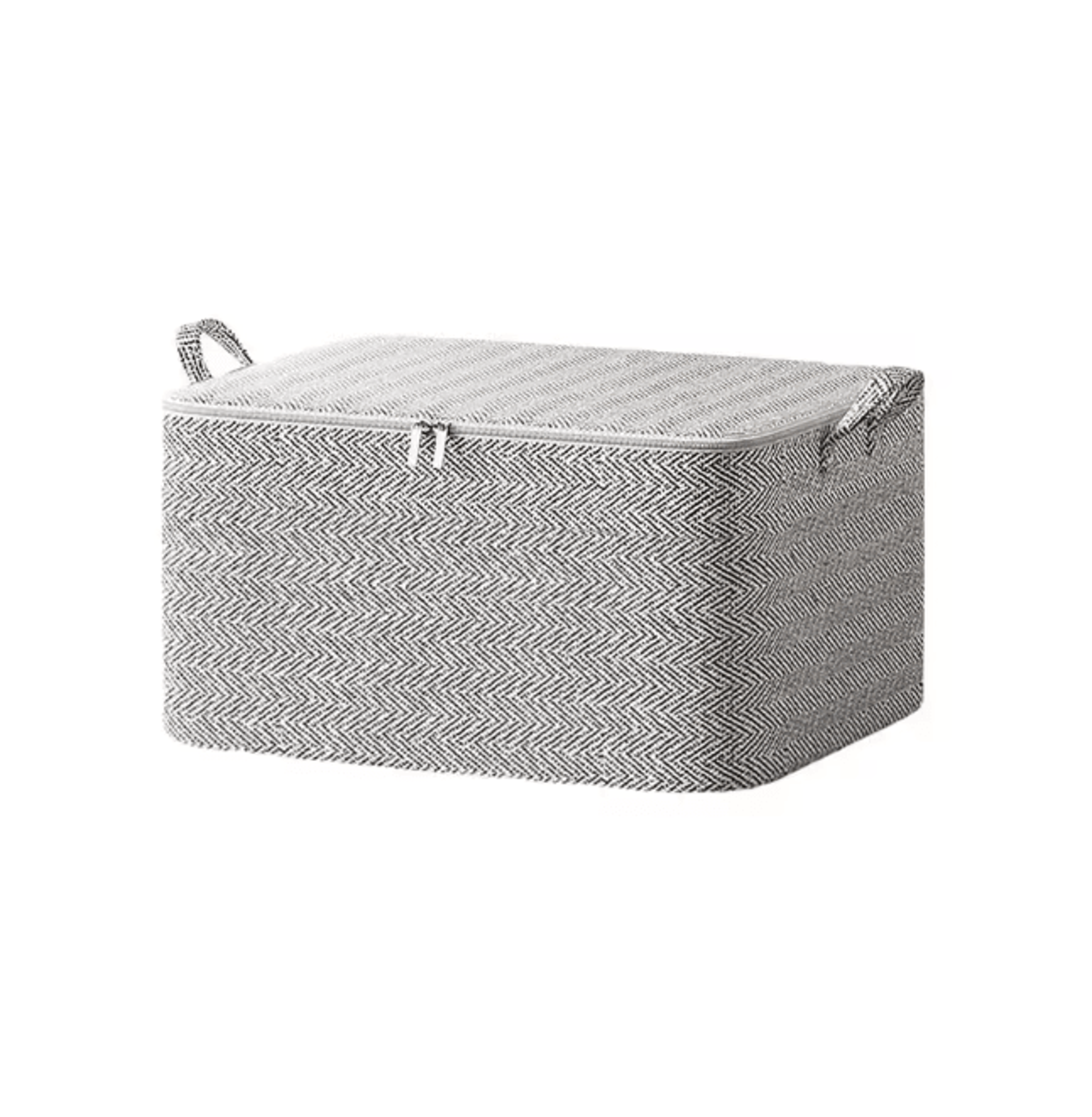 Large Capacity Quilt Storage Bag Foldable Clothes Organizer With Zipper Lid 4