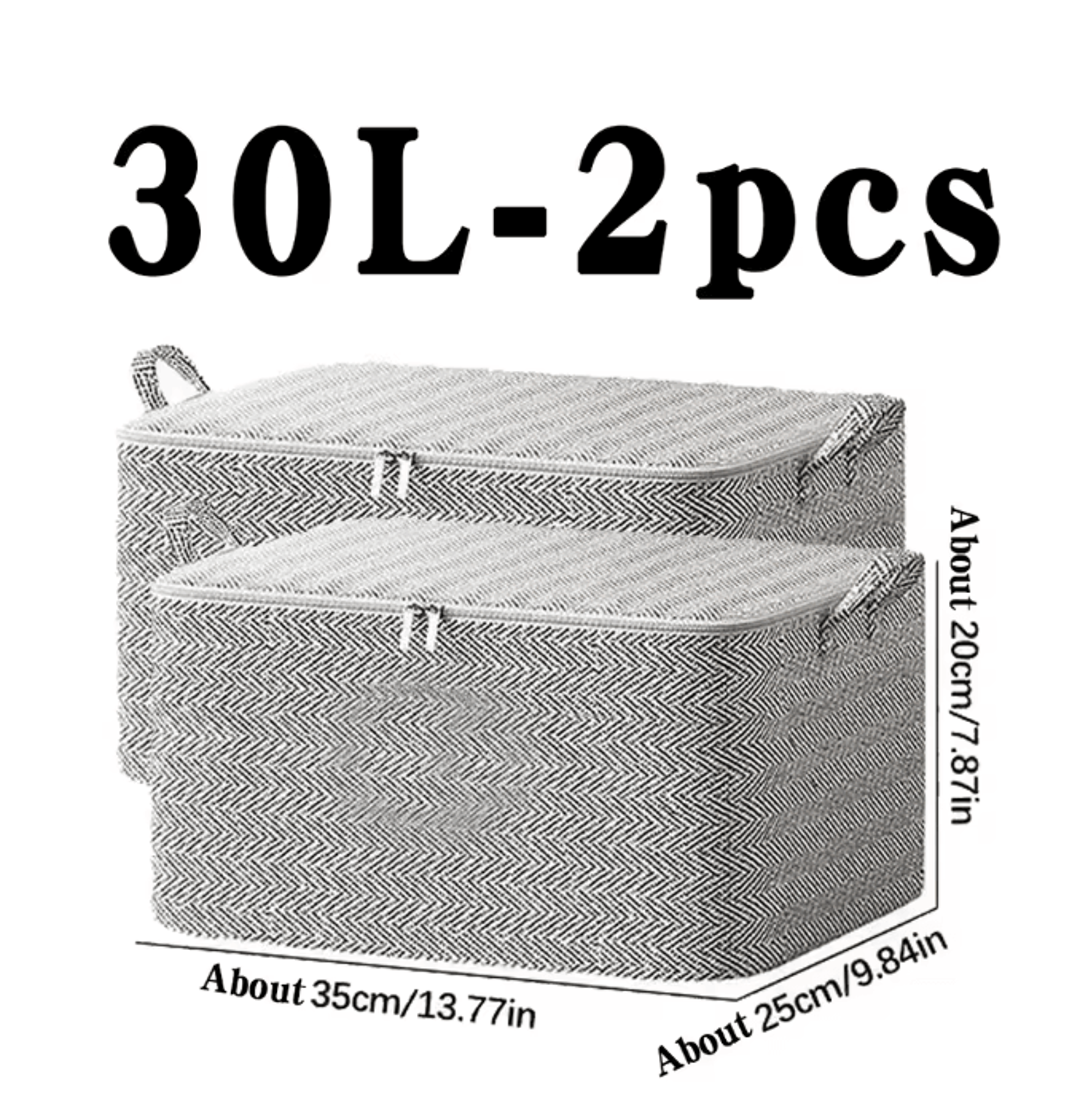 Large Capacity Quilt Storage Bag Foldable Clothes Organizer With Zipper Lid 8