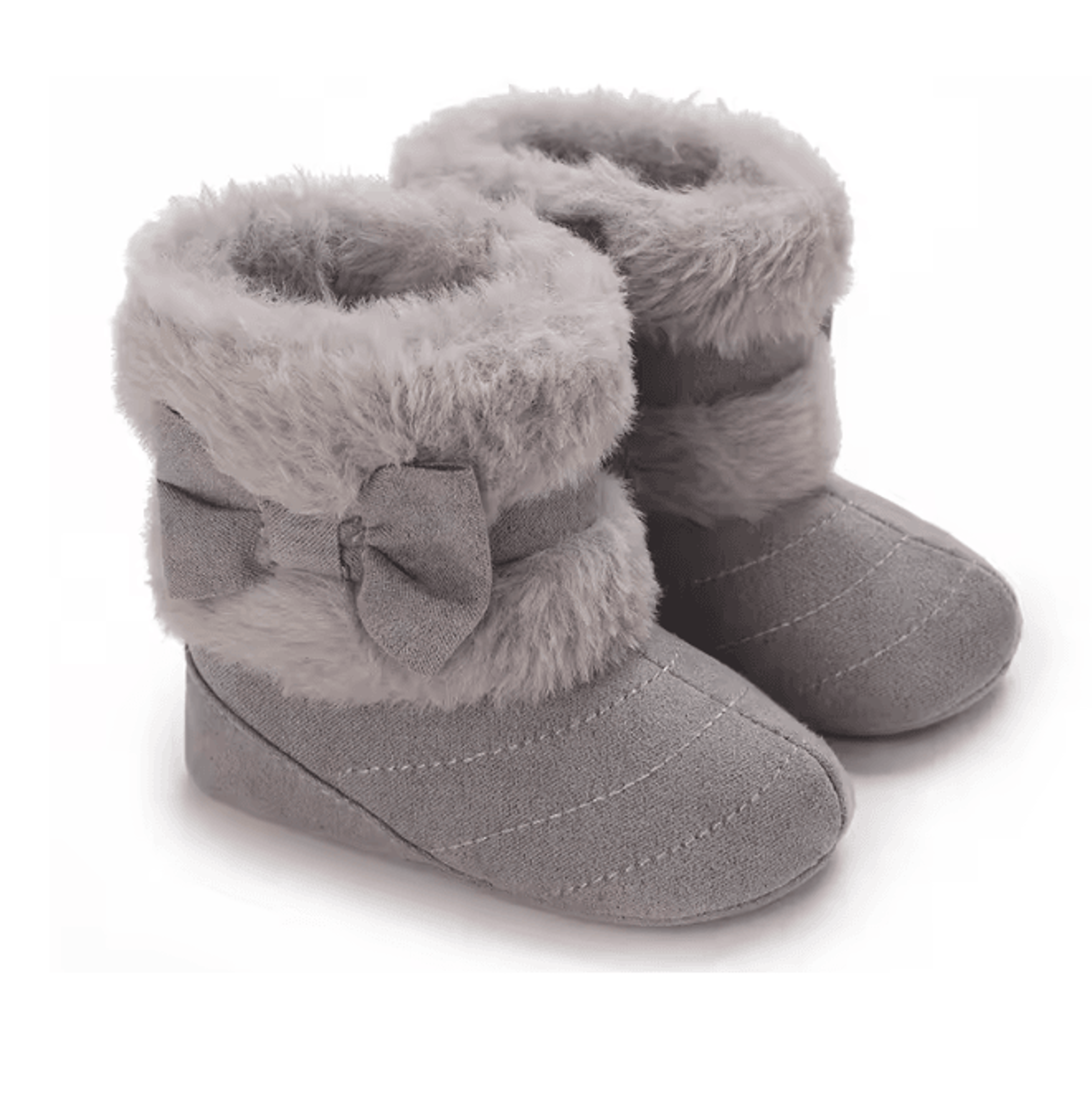 Baby Girl Winter Plush Soft Sole Boots Warm Non Slip Toddler Shoes 4